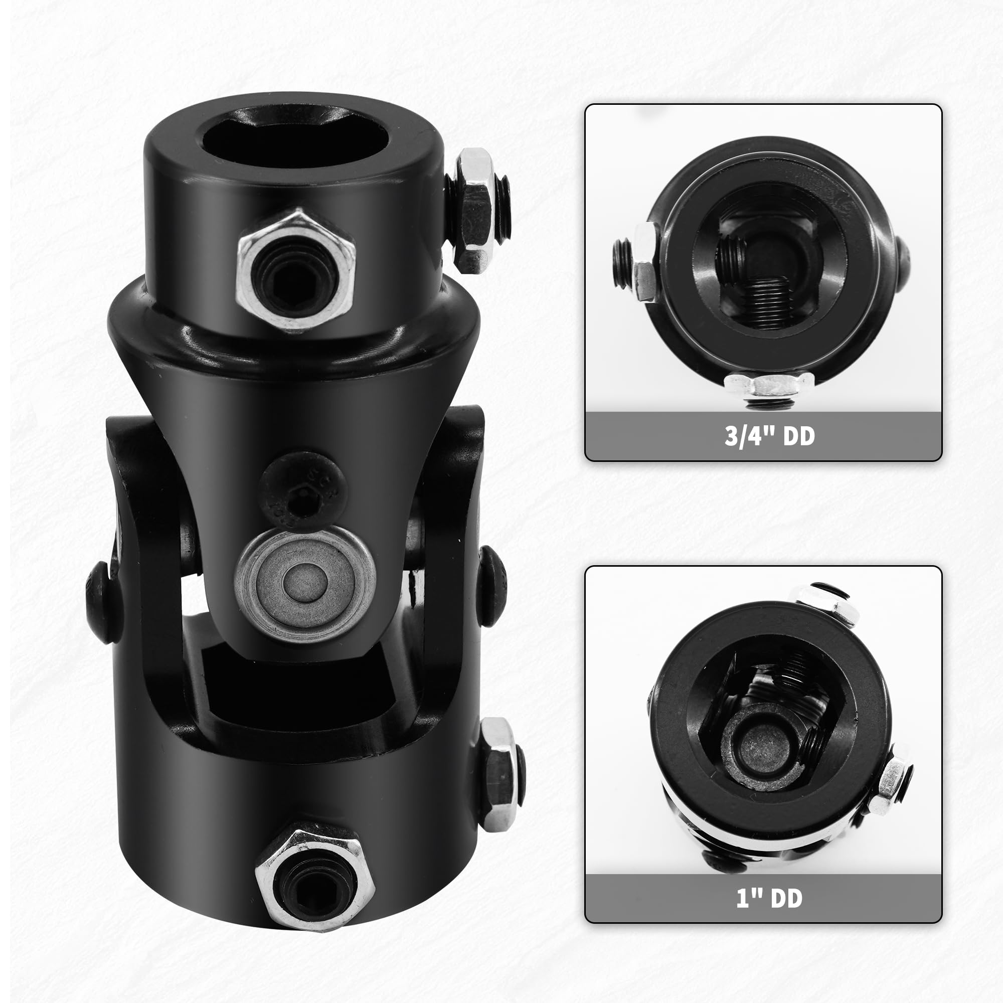 Junta U 3/4 X 1 Varilla 22 Pulgadas Junta Universal Negra 3/4