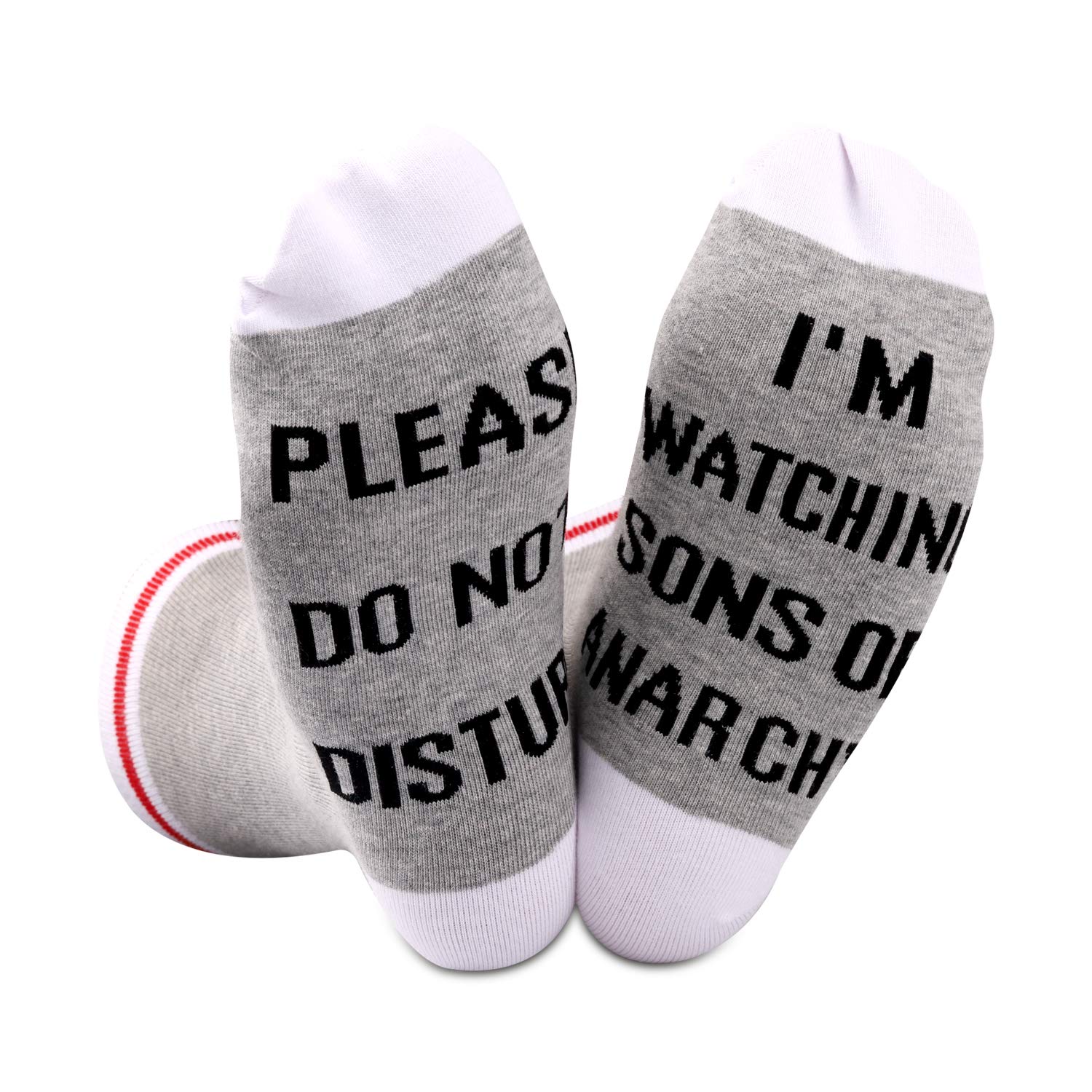 GJTIMNovelty TV Show Inspired Socks Please Do Not Disturb I’m Watching TV Show for Sons Father Fans
