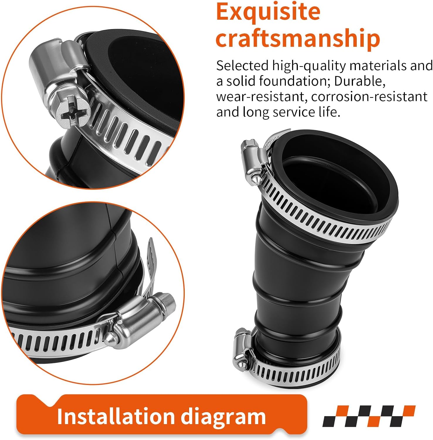 Air Cleaner Filter Tube Joint For Honda CT90 1970-1977 17253-102-700