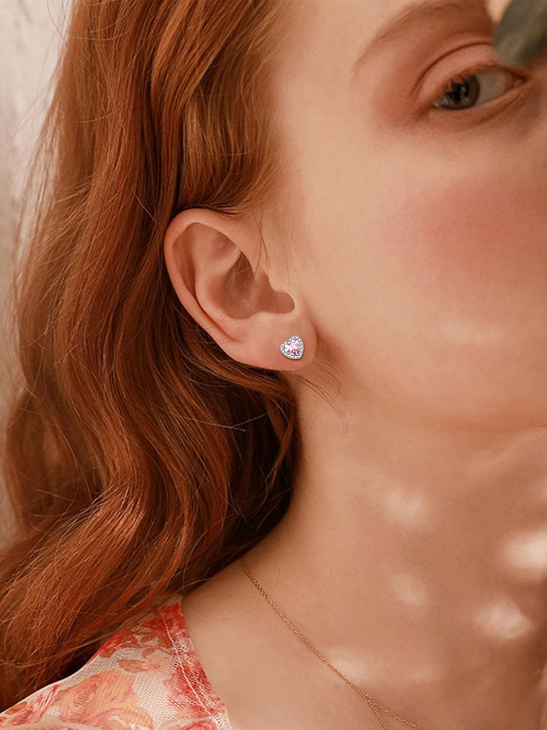 ChicSilver 925 Sterling Silver Heart/Round/Pear/Emerald Cut Birthstone Stud Earrings for Women Birthday Jewelry - Image 3