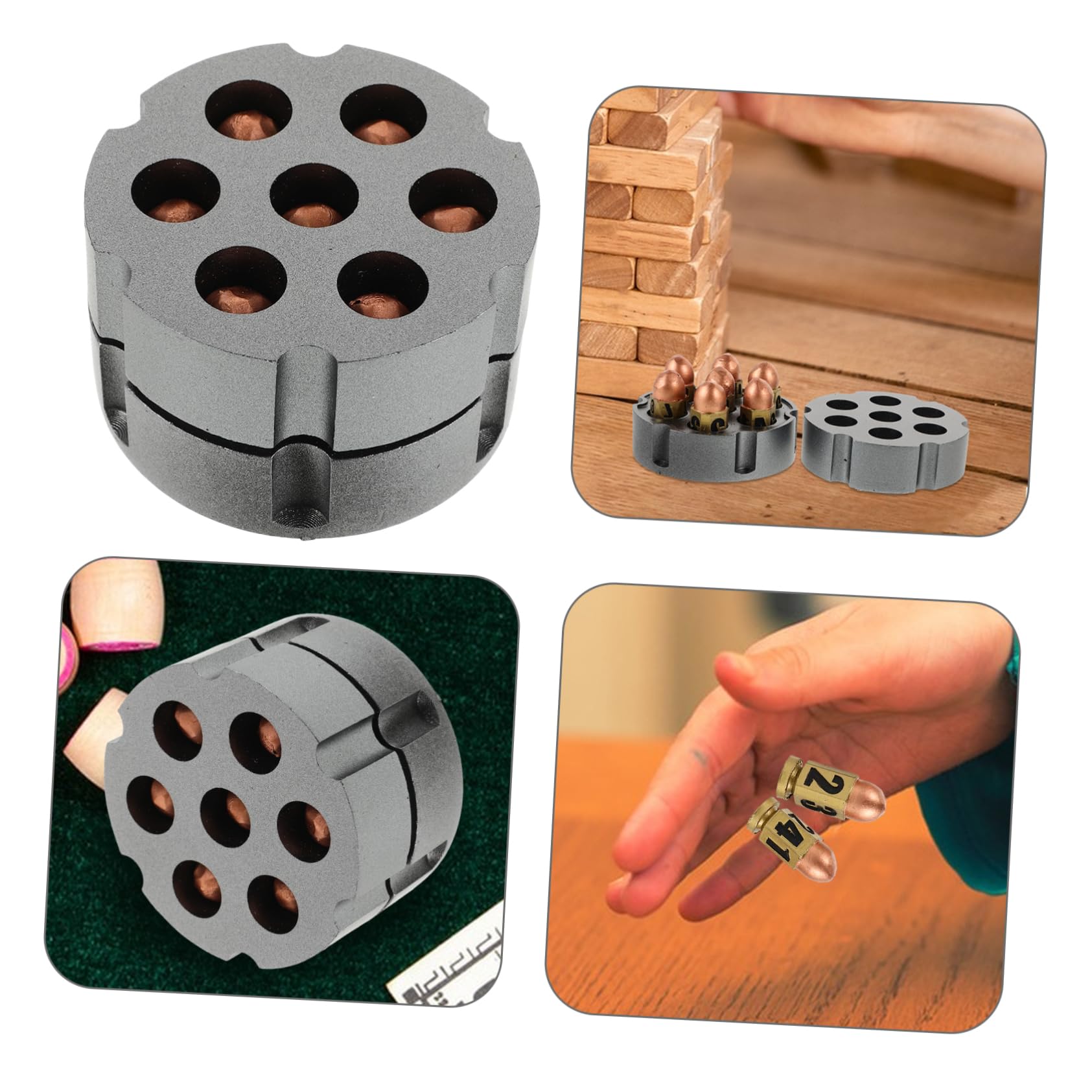 Toyvian Dés de Rôle en Résine avec Base, 16mm, Petits Dés à Chiffres, Portables et Résistants, pour Jeu de Société et Ktv
