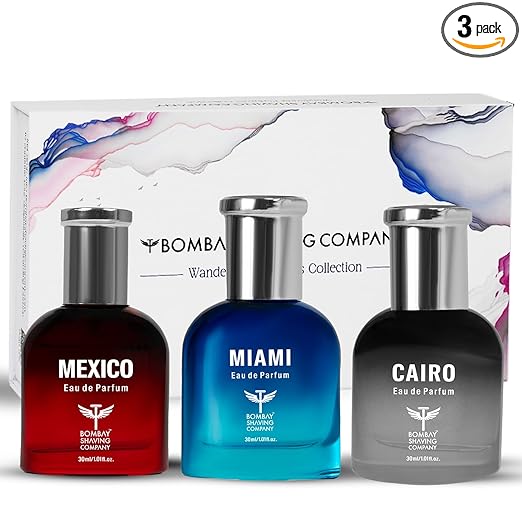 Bombay Shaving Co Perfume for Men | Premium Perfume Set for Men – 30ml x 3| Perfume Gift Set for men | long lasting fragrance perfume Set at Rs. 549