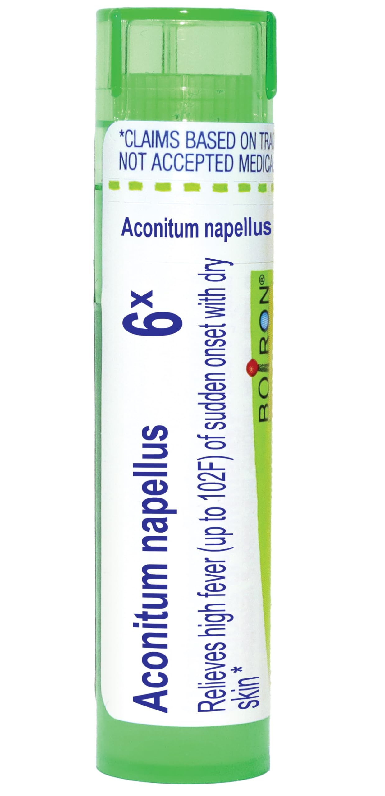 Boiron Aconitum Napellus 6X for High Fever of Sudden Onset with Dry Skin - 80 Pellets
