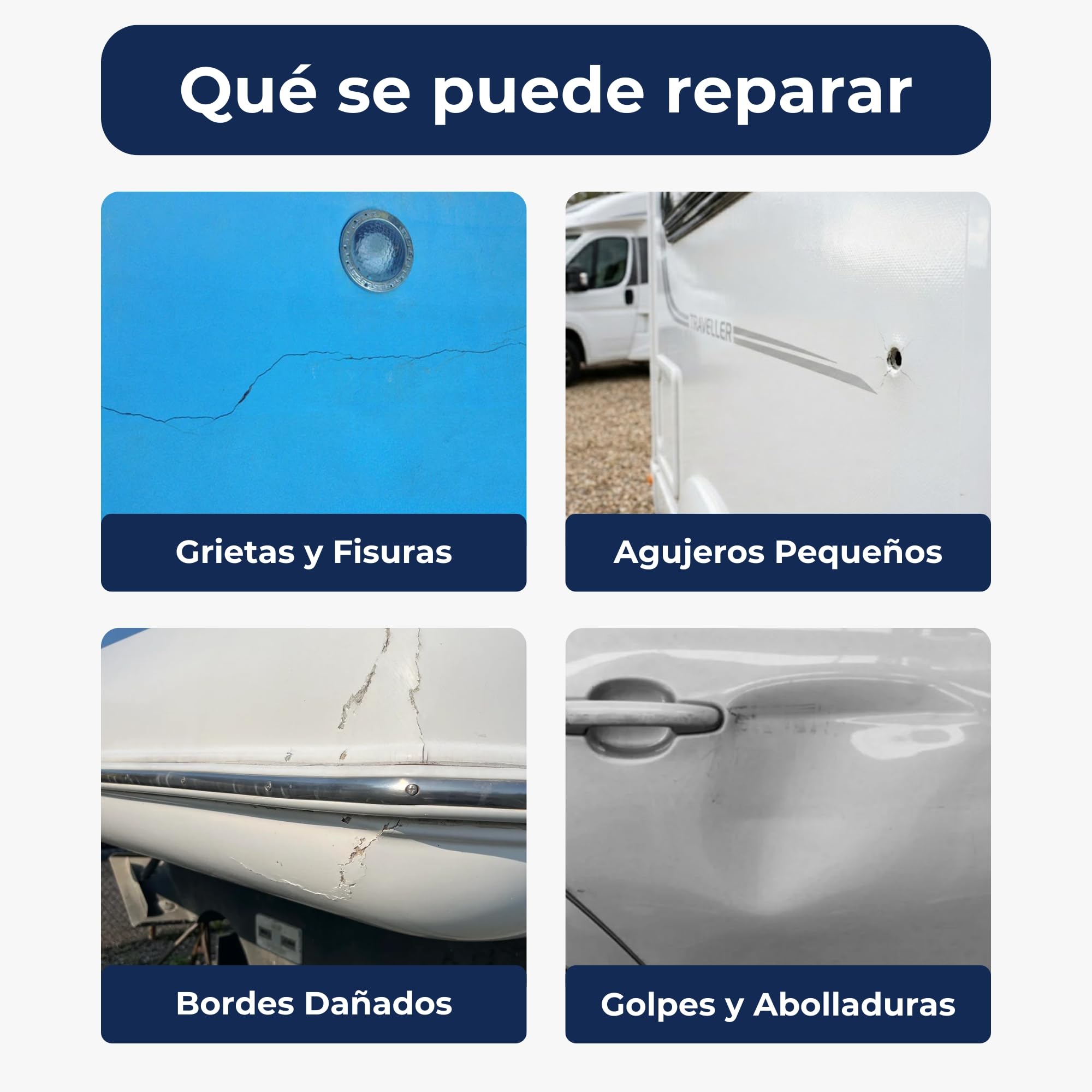 Resina de Poliéster 5 kg con Catalizador - Kit Completo con Fibra de Vidrio 5 m2 y Herramientas para Reparar Piscinas, Barcos, Carrocería y Piezas de Fibra de Vidrio