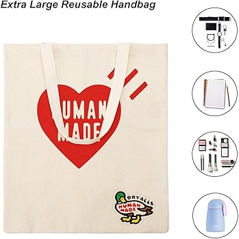 Amazon | ヒューマンメイド ヒューマンメイドトートバッグ 帆布バッグ