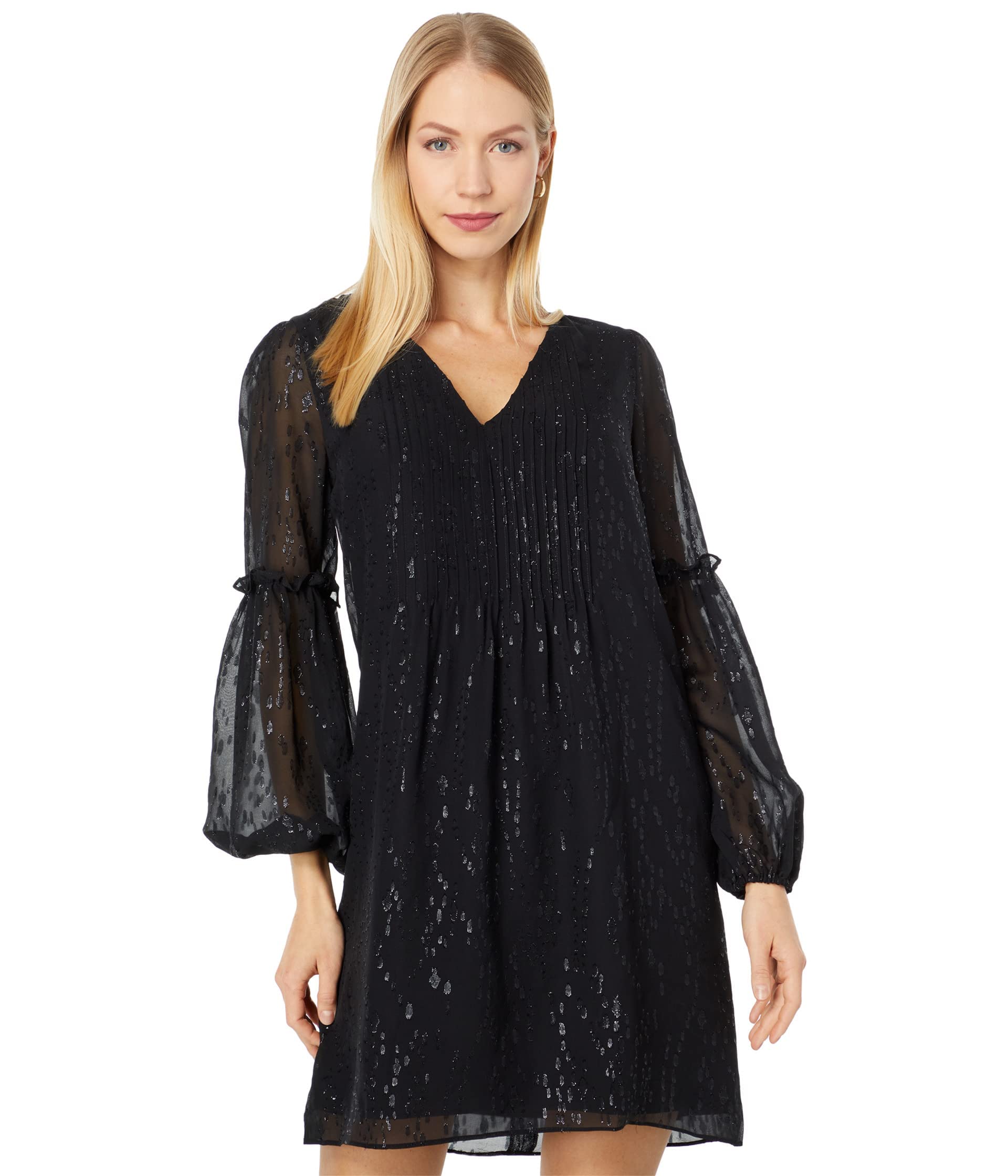 Lilly Pulitzer Cleme Long Sleeve Silk Dress