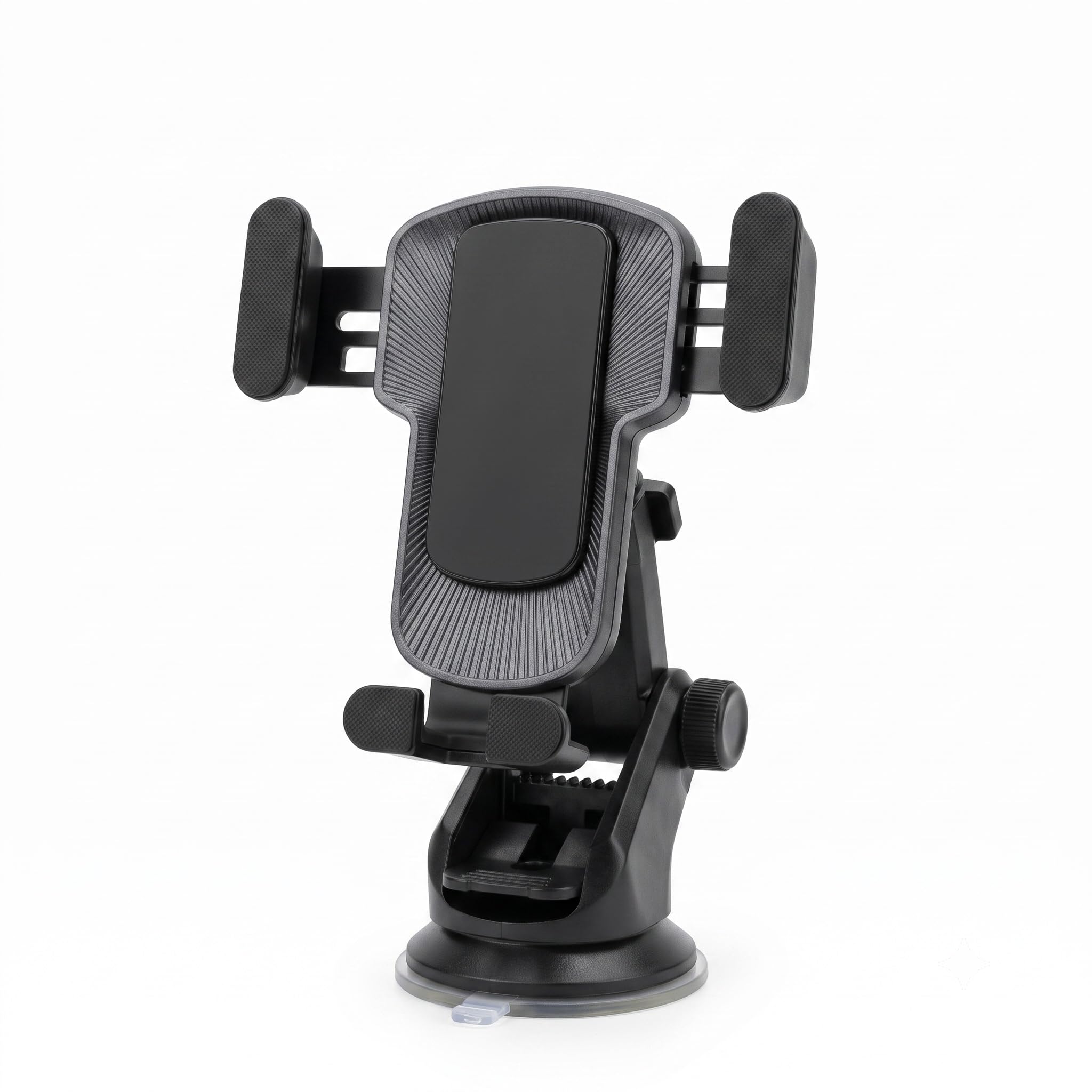 iCare Universal Car Phone Holder for Dashboard & Windshield, Push Type Suction Cup, 360° Adjustable Mobile Mount Compatible with 4 to 6 inch Devices(Black)-image-15