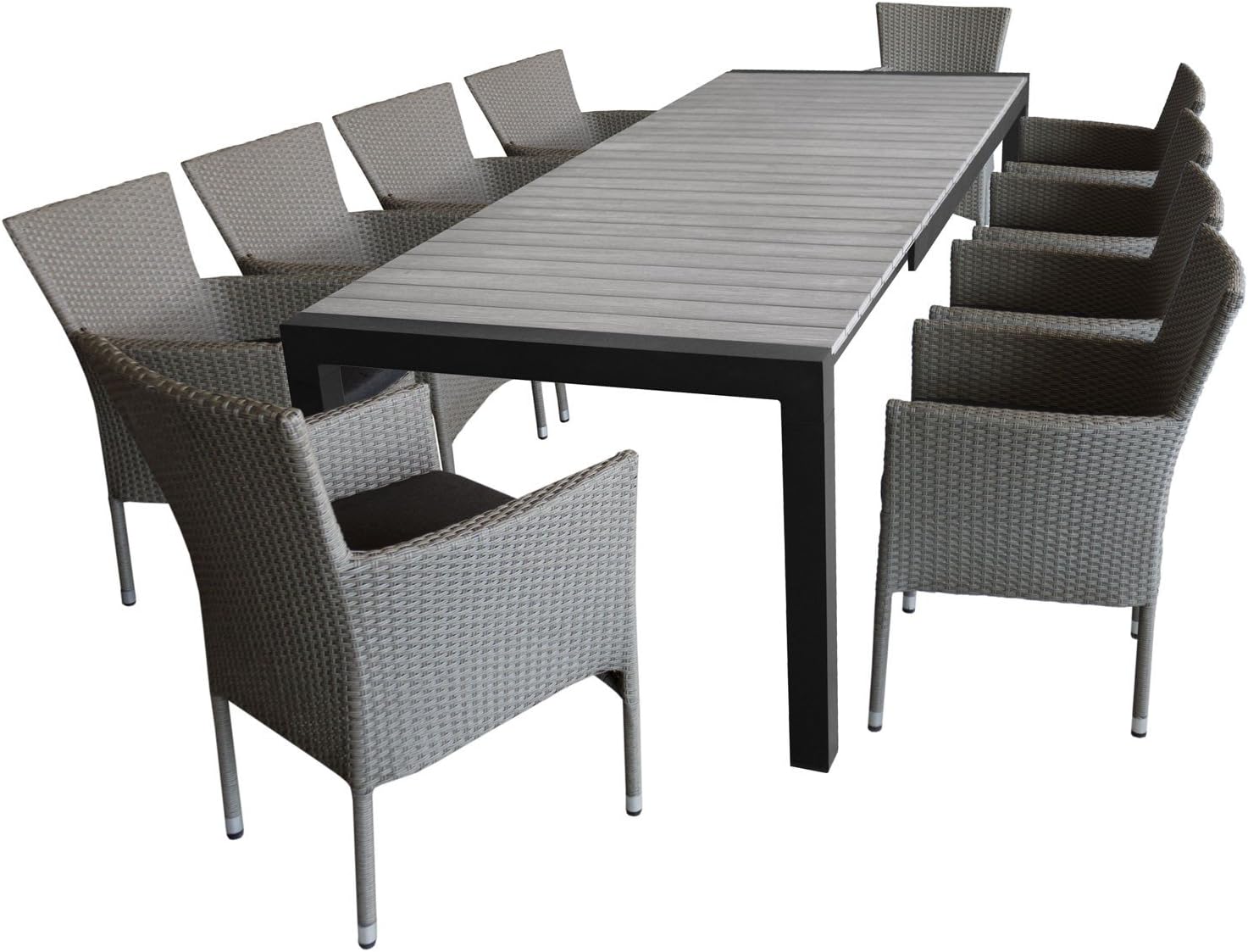 De5vrb9y Scdem Gartenmöbel Set Mit Ausziehbarem Tisch