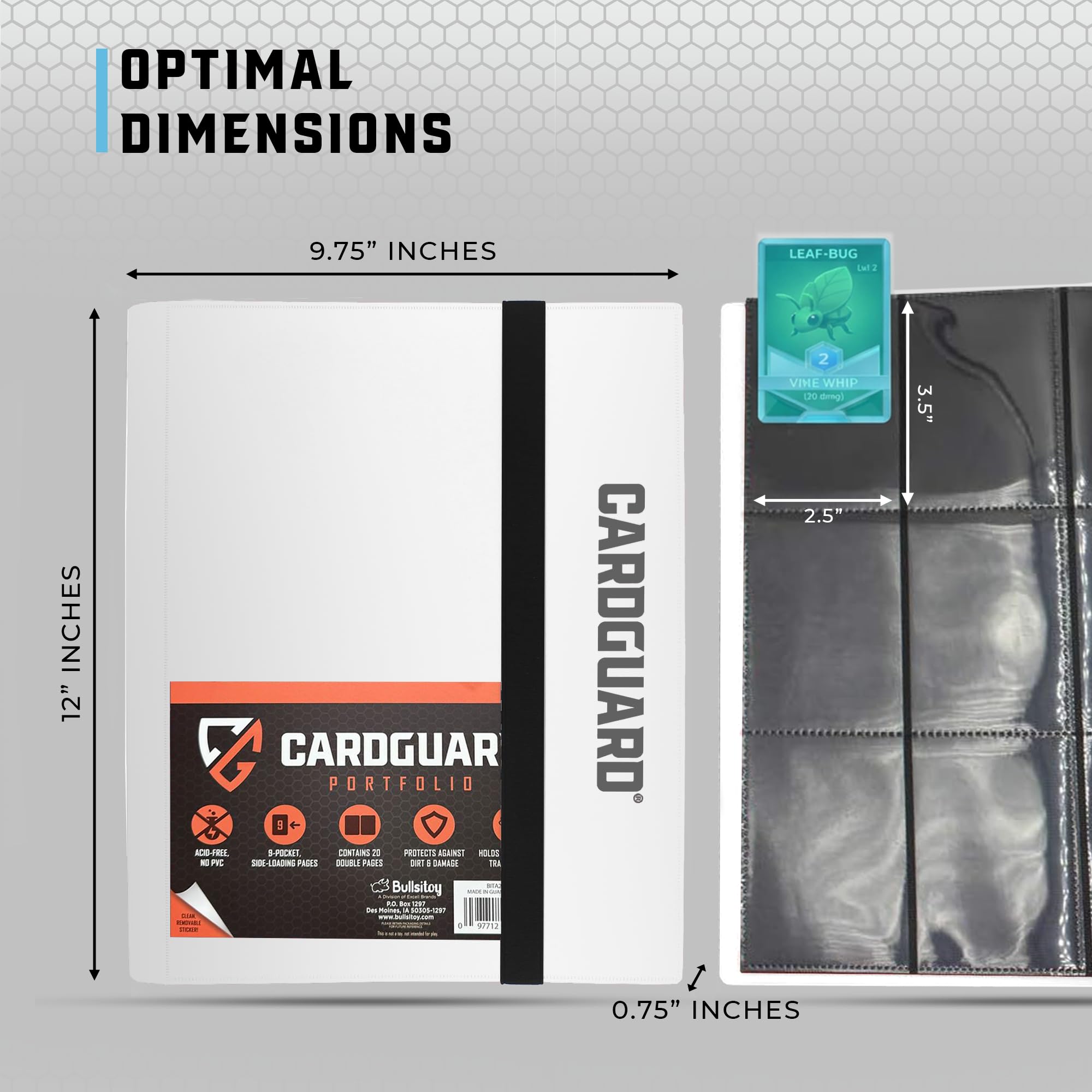 Amazon.com: CardGuard Trading Card Binder Pro-Folio – 9 Pocket Binder