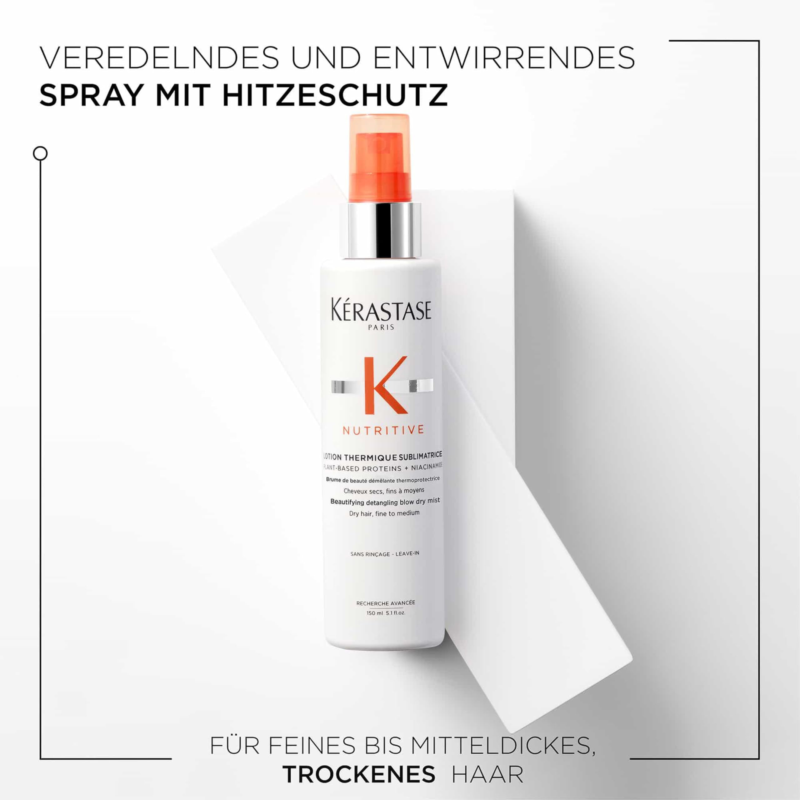 Kérastase, Nutritive, Thermo-protective & Rozplątająca mgiełka kosmetyczna, bez spłukiwania, do & Kérastase, odżywczy, odżywczy szampon, do grubych, suchych do bardzo suchych włosów, kąpiel sa