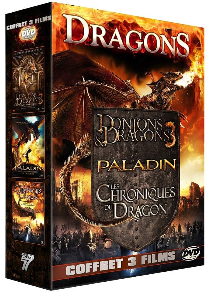 Dragons - Coffret 3 films : Donjons & Dragons 3 : Le Livre des Ténèbres + Paladin - Le dernier chasseur de Dragons + Les chroniques du Dragon [Pack]