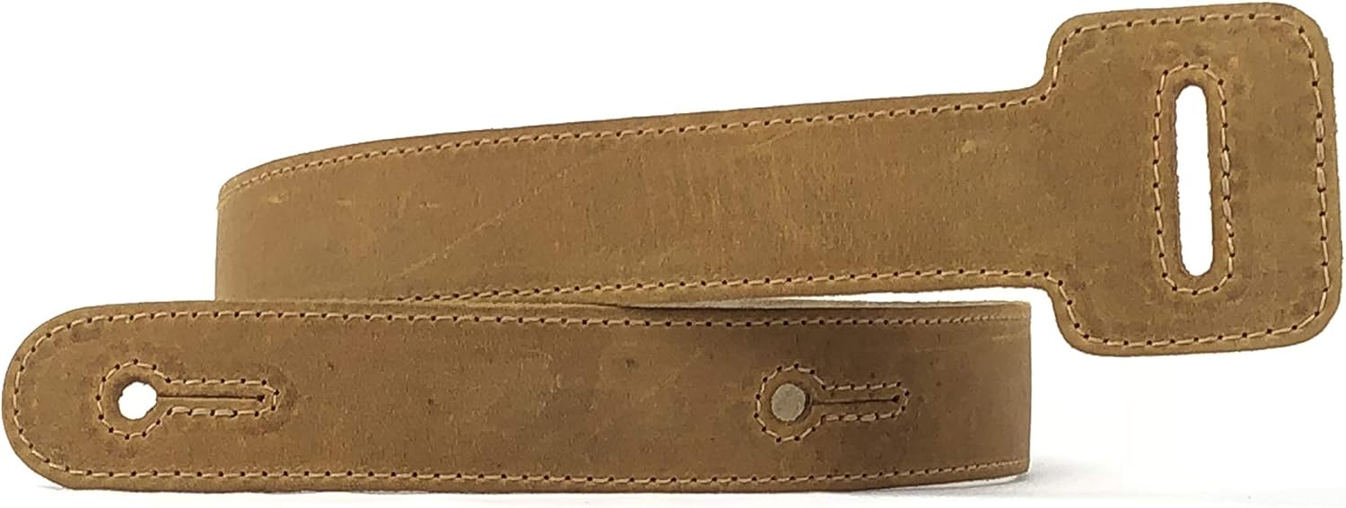 Anthology Gear "Jumbo Tongue Full Grain Leather Guitar Strap Extension