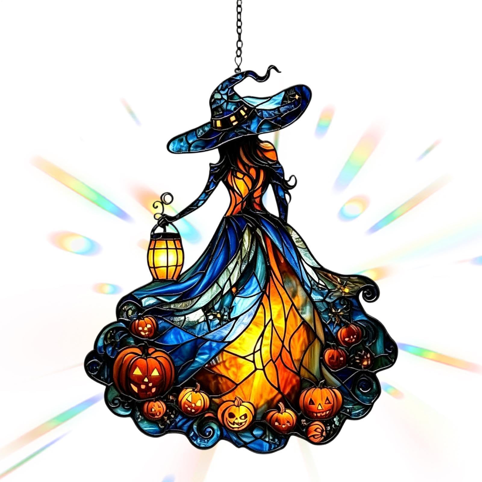 Decoración de Halloween colgante 2D acrílico para ventana de vidrio