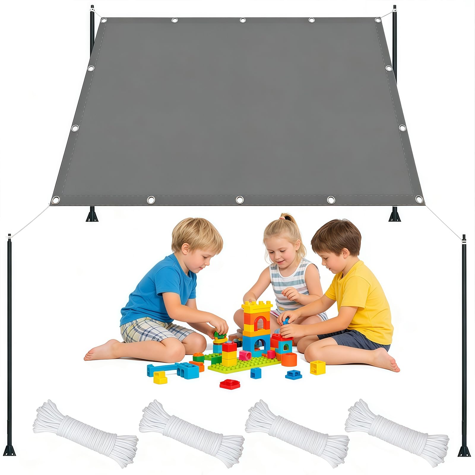 Voile d'ombrage 220x360 imperméable anti-UV pour une protection solaire optimale