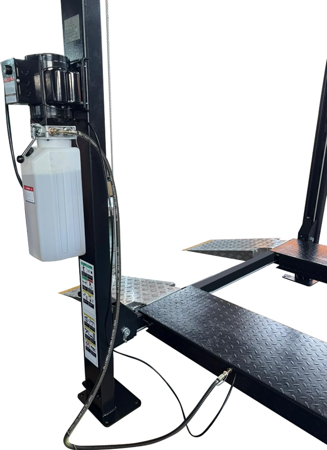 APlusLift Falcon AP-9H-XLT 9000LB Extra Long Extra Wide 4-Post Portable Parking Storage Service Car Lift with Aluminum Ramp / 36 Months Part Replacement