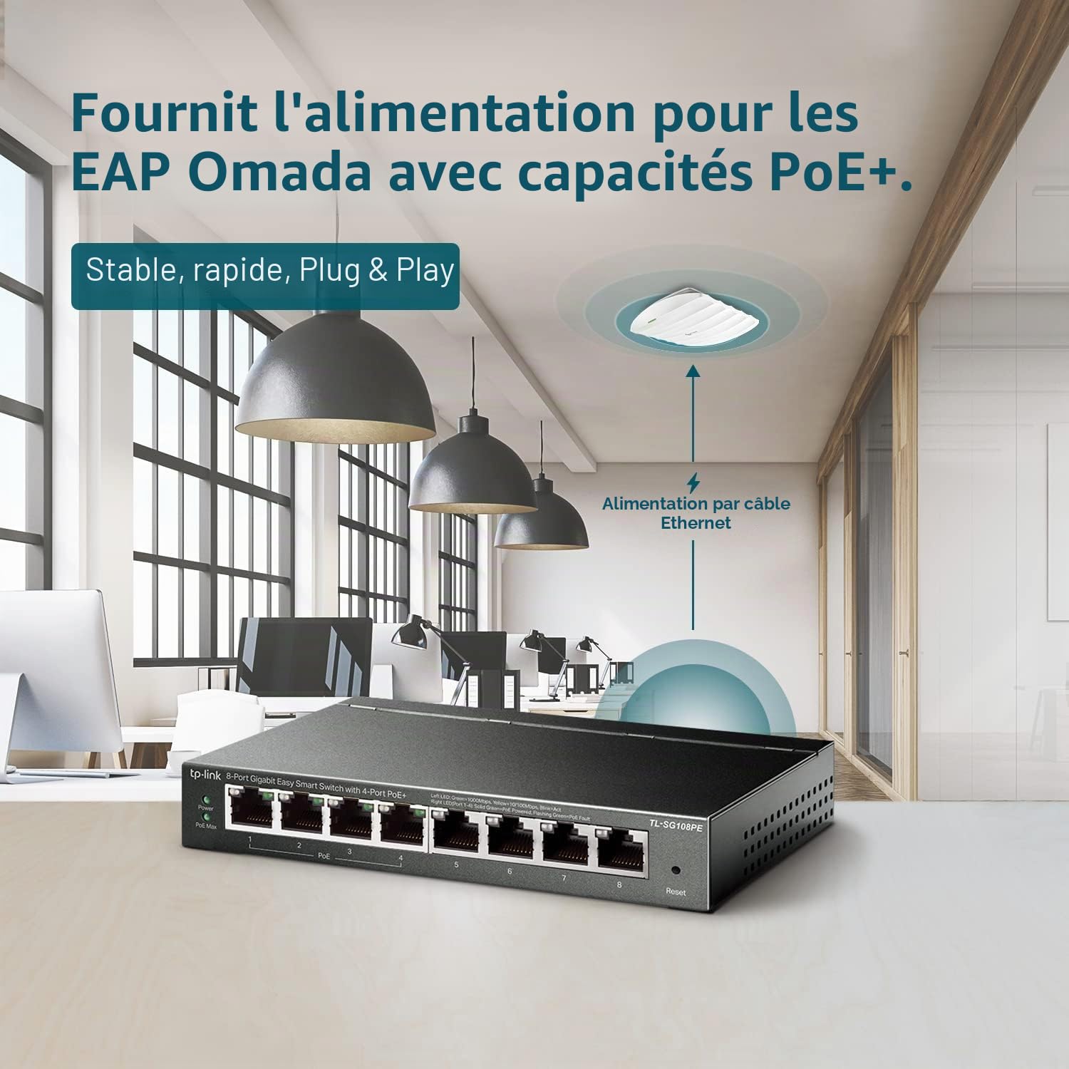 TP-Link 8-Port Gigabit Easy Smart Switch with 4-Port PoE