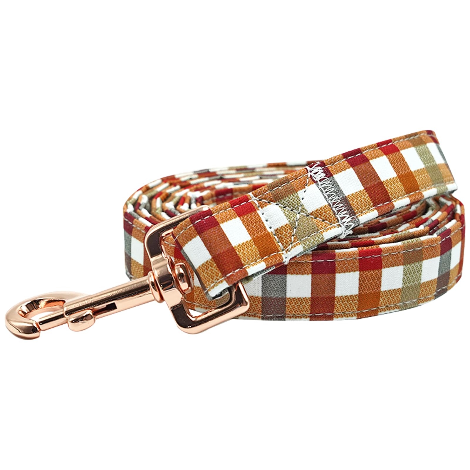 Bobo Rainbow Dog Leash, Fall Dog Leash Plaid Print Durable Strong Dog Leash Heavy Duty Leash Comfortable Padded Dog Leash for Small Medium Large Dogs โ image 1
