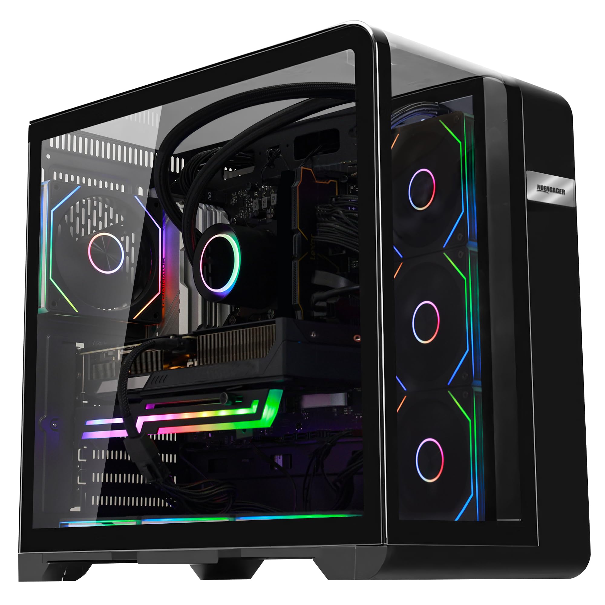 Amazon.com: HOENGAGER Curved Pannel AI-Optimized Gaming PC - AMD