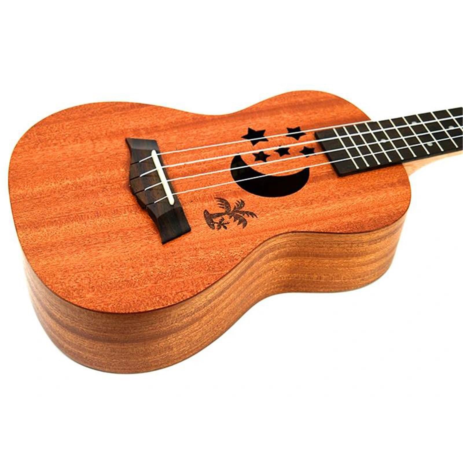 Ukulele Ukulele 21 Pollici Piccola Chitarra 4 Corde Ukulele Acustico Elettrico Ukulele Tenore Sapele Stella Luna Accessori(A)