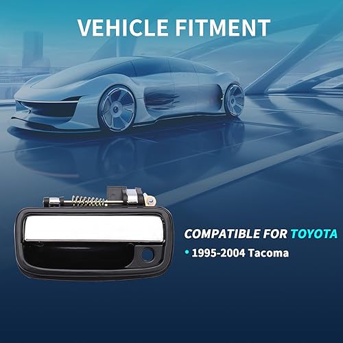 Miniatura 16 de IRONTEK Manija exterior derecha para puerta lateral del pasajero para Toyota Tacoma 1995-2004, repuesto para Toyota Tacoma 1995-2004 manija