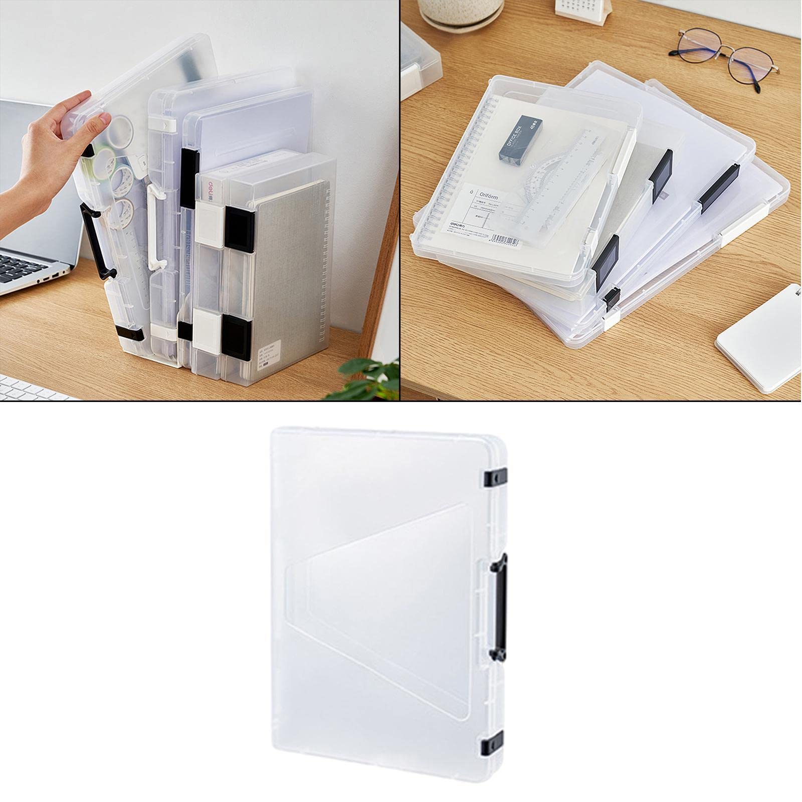 Amy13フワパリ収納ファイル Amazon.co.jp: misppro ポータブルファイルケース プラスチック