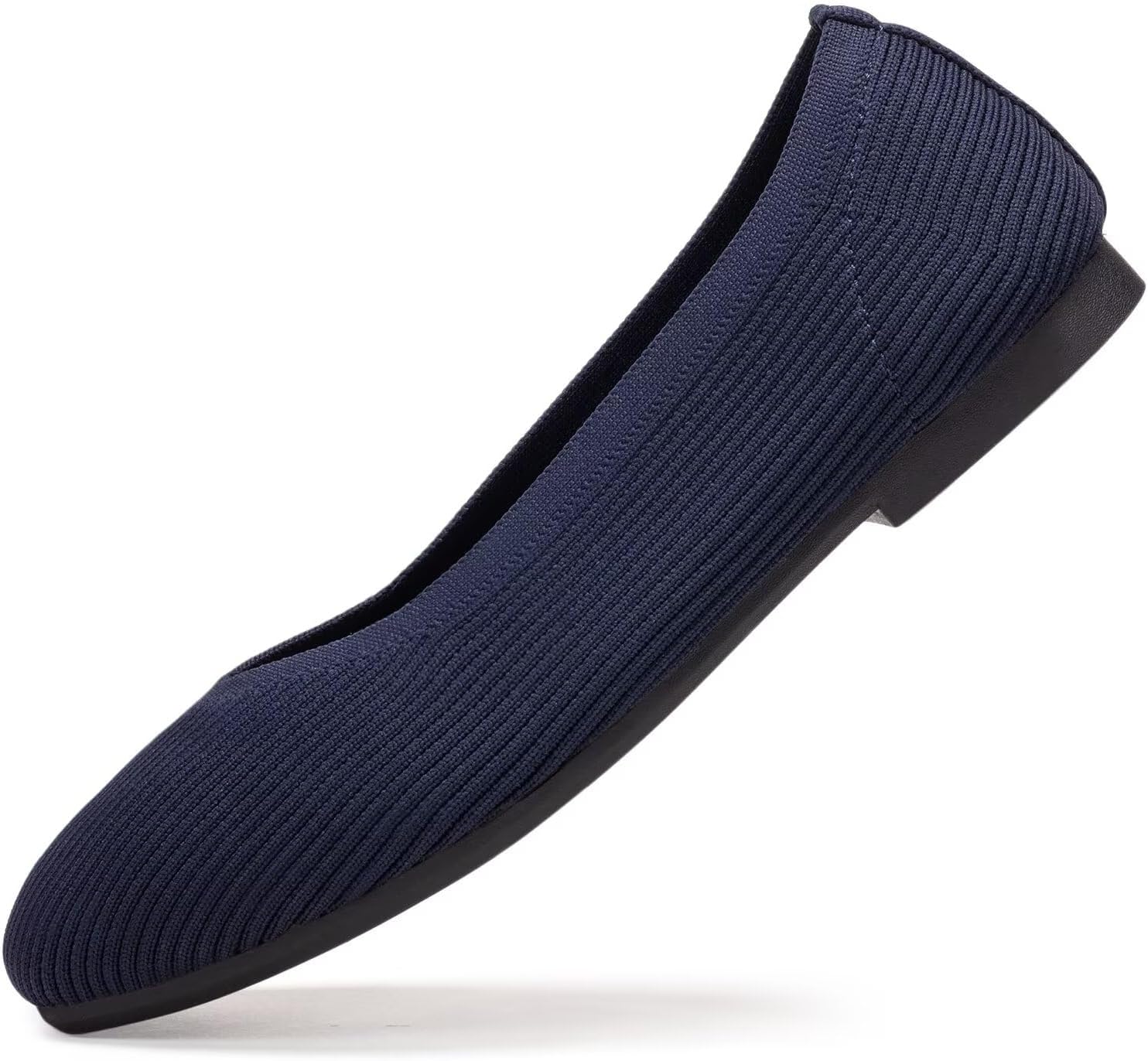 Frank Mully Womens Square Toe Flat Shoes Comfortable Knitted Flats Work Flats for Woman - Image 8