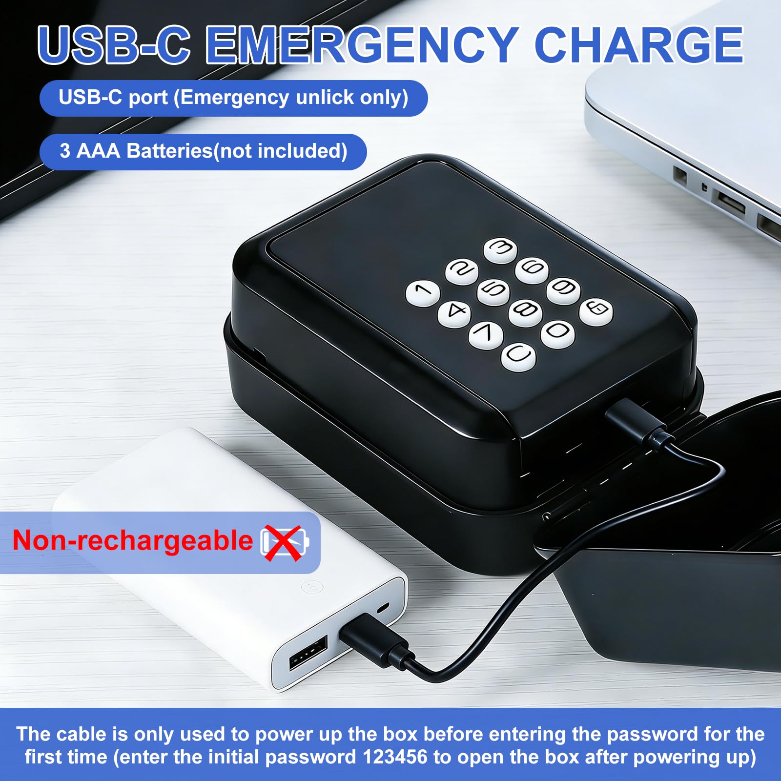 Cajetin Llaves con Codigo,Grande Caja Seguridad Llaves Exterior Impermeable Caja Fuerte Llaves,Smart Lock Box Bluetooth Compatible con Aplicación TTLock y Código Pin para Hogar Garaje Oficina