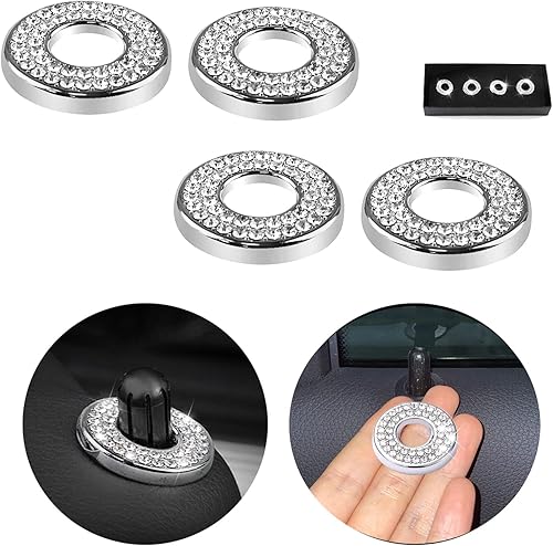 Accesorios decorativos brillantes para seguro de puertas de automóvil Clase C (7 colores disponibles)