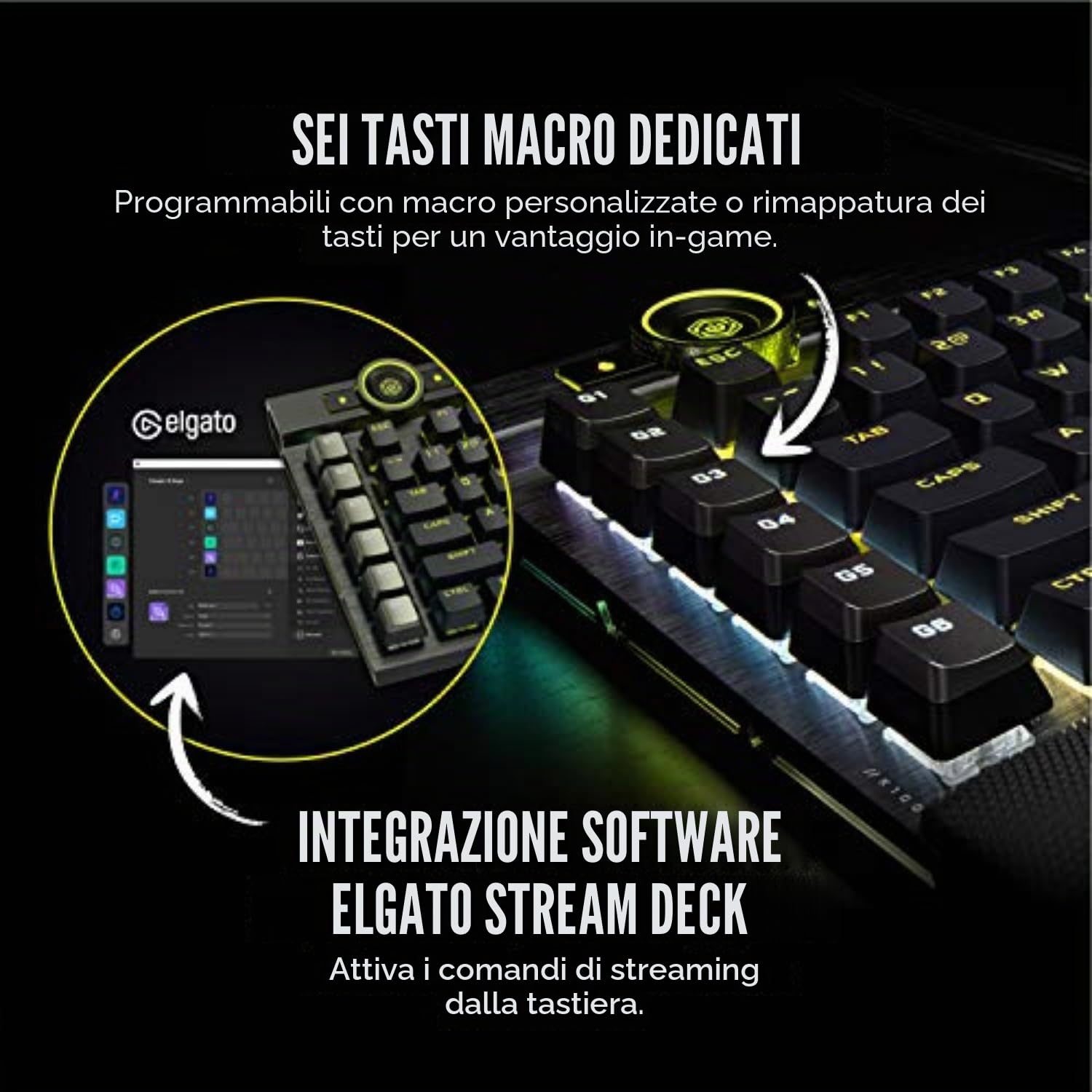 CORSAIR K100 RGB TECLADO USB QWERTZ HOLANDÃ‰S NEGRO