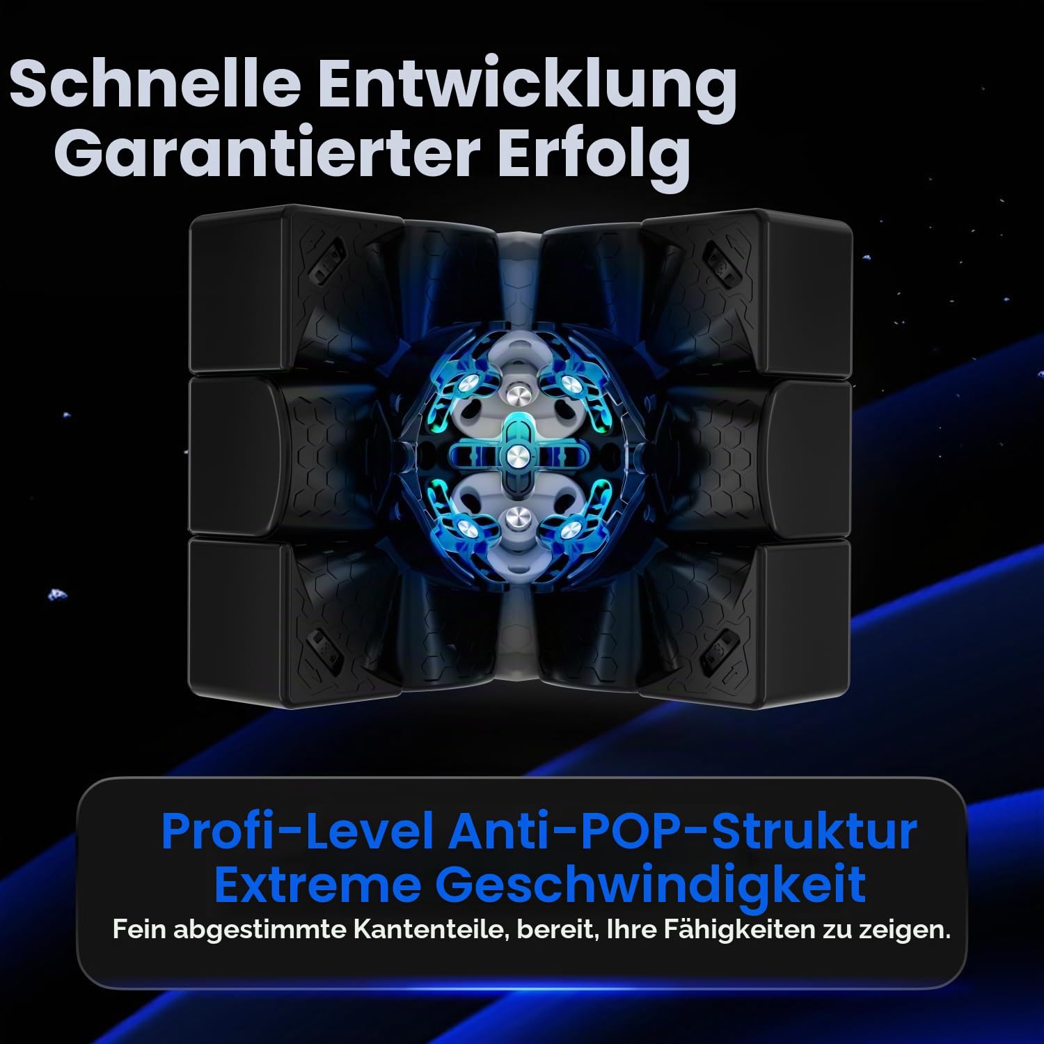 GAN14 Maglev UV Pro Magnetischer Zauberwürfel 3x3: ohne Aufkleber glänzend 2024