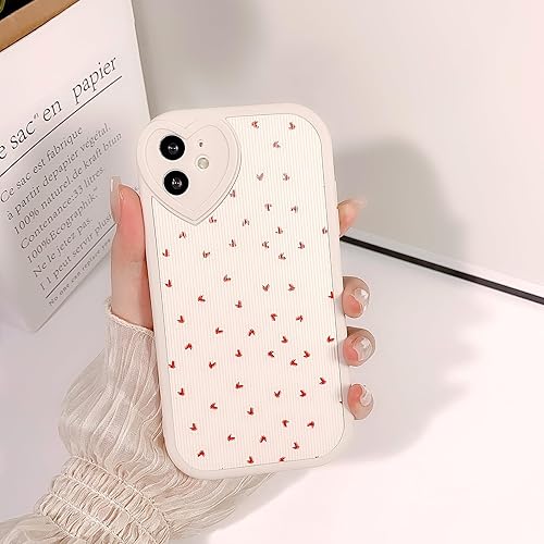 Miniatura 2 de Funda compatible con iPhone 11, lindo corazón pequeño con lente de amor, protector de parachoques para niñas y mujeres, TPU suave a prueba de