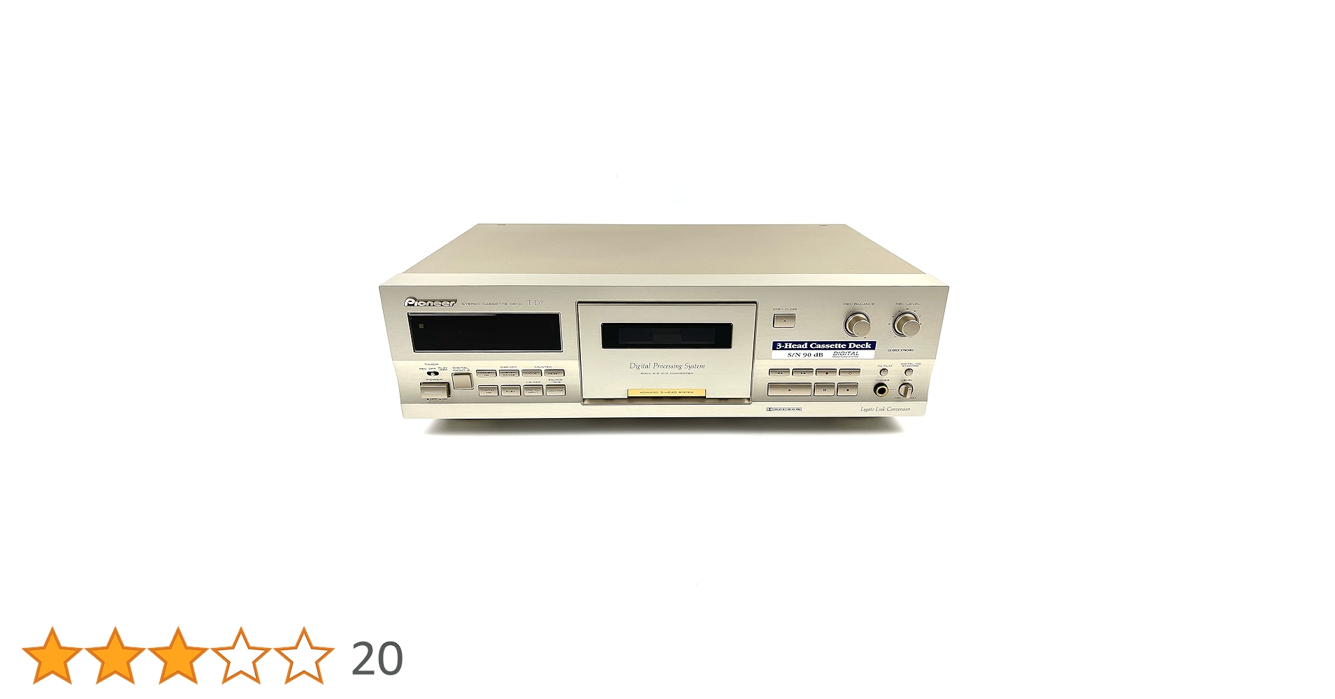 【美品】Pioneer パイオニア　T-D7 ステレオカセットデッキ Pioneer T-D7 カセットデッキ完売 - 鹿児島オーディオ