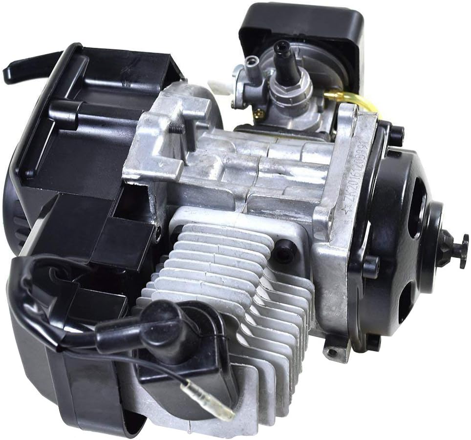 47cc 49cc 2-Stroke Engine Motor and 25H 136L Chain for Mini Pocket Bike Scooter Dirt Bikes ATV Quad Motorized Bicycle