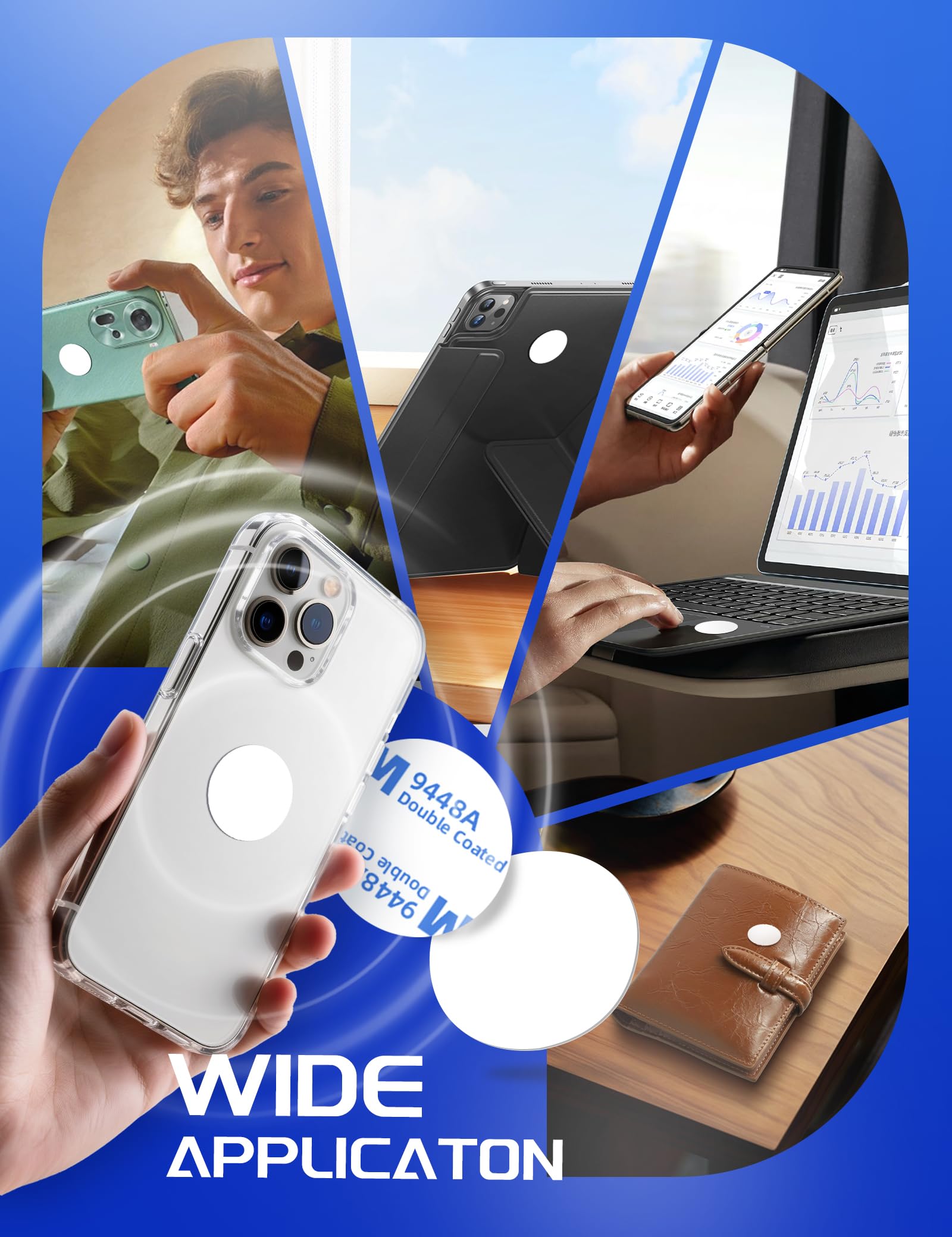 Tag NFC Tag215 - Etichette adesive vuote NFC, riscrivibili, programmabili, chip NFC 215, monete NFC (25 mm) con retro adesivo, memoria da 504 byte, compatibili con dispositivi telefonici abilitati NFC