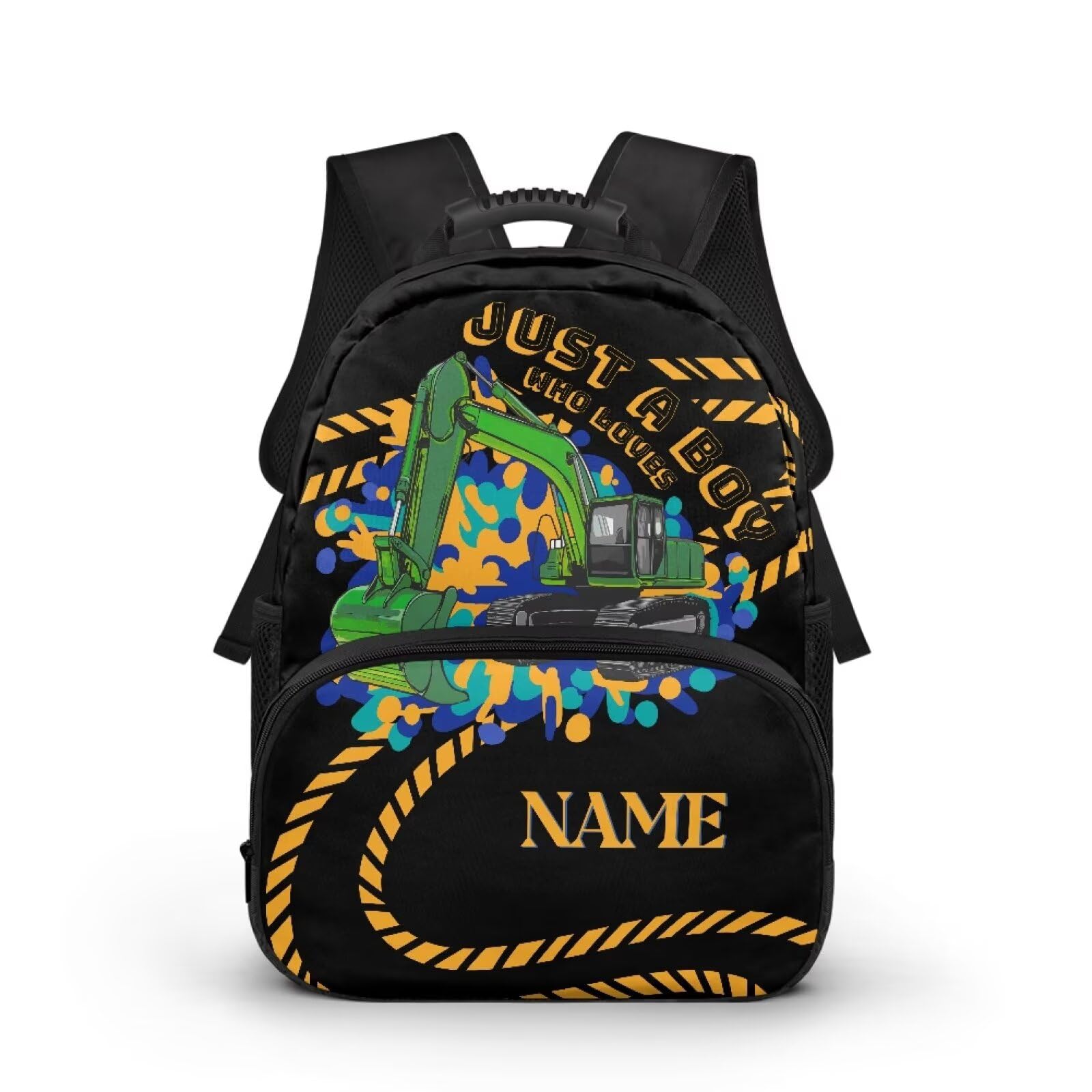 COEQINE Mochila personalizada para niños con estampado de coches, mochilas personalizadas para niños con nombre, mochila escolar para adolescentes, mochila escolar para escuela secundaria, mochila