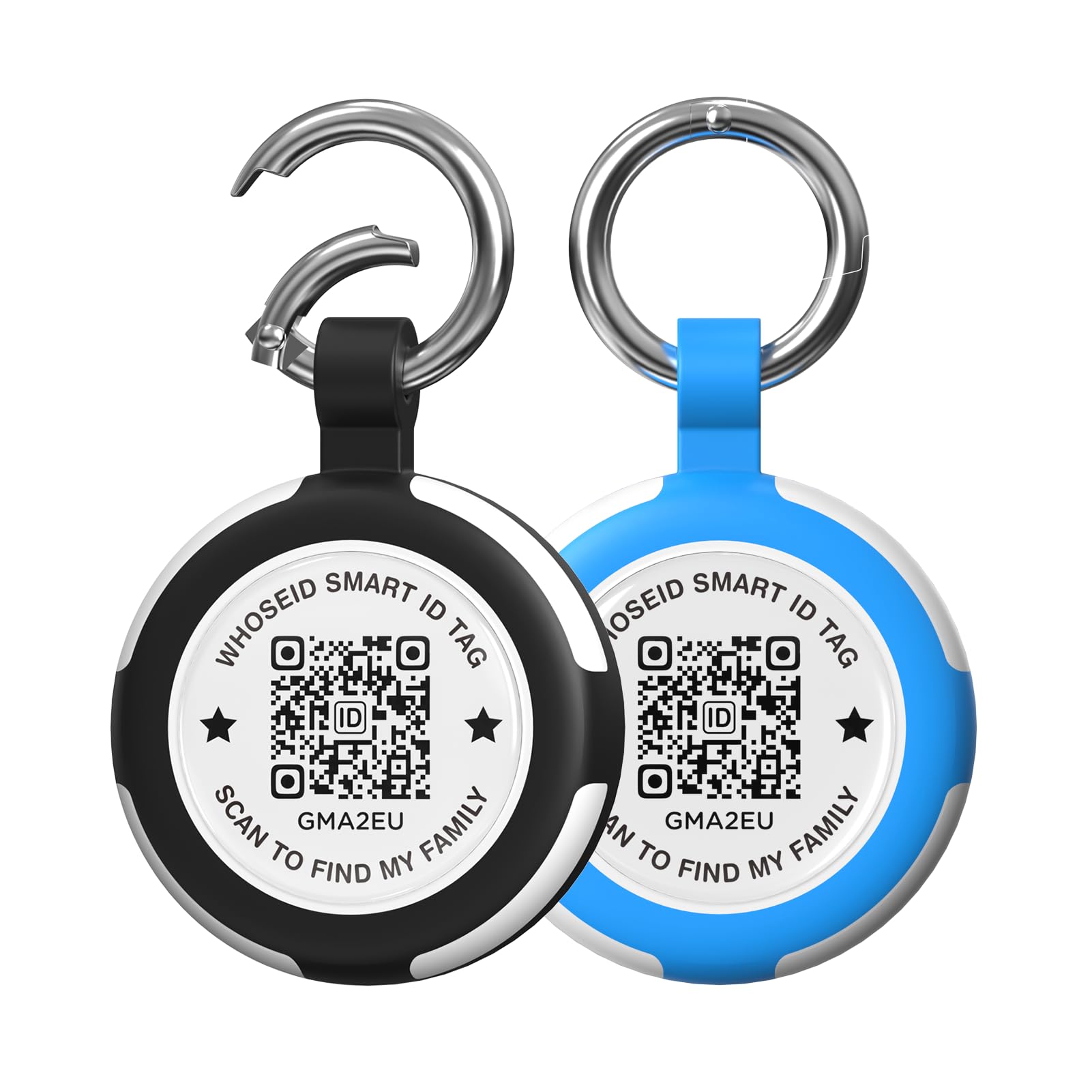 Compatible with AirTag Keychain, IPX8 Waterproof QR Code Air Tag Holder, Silicone AirTags Cases, GPS Item Finders Accessories