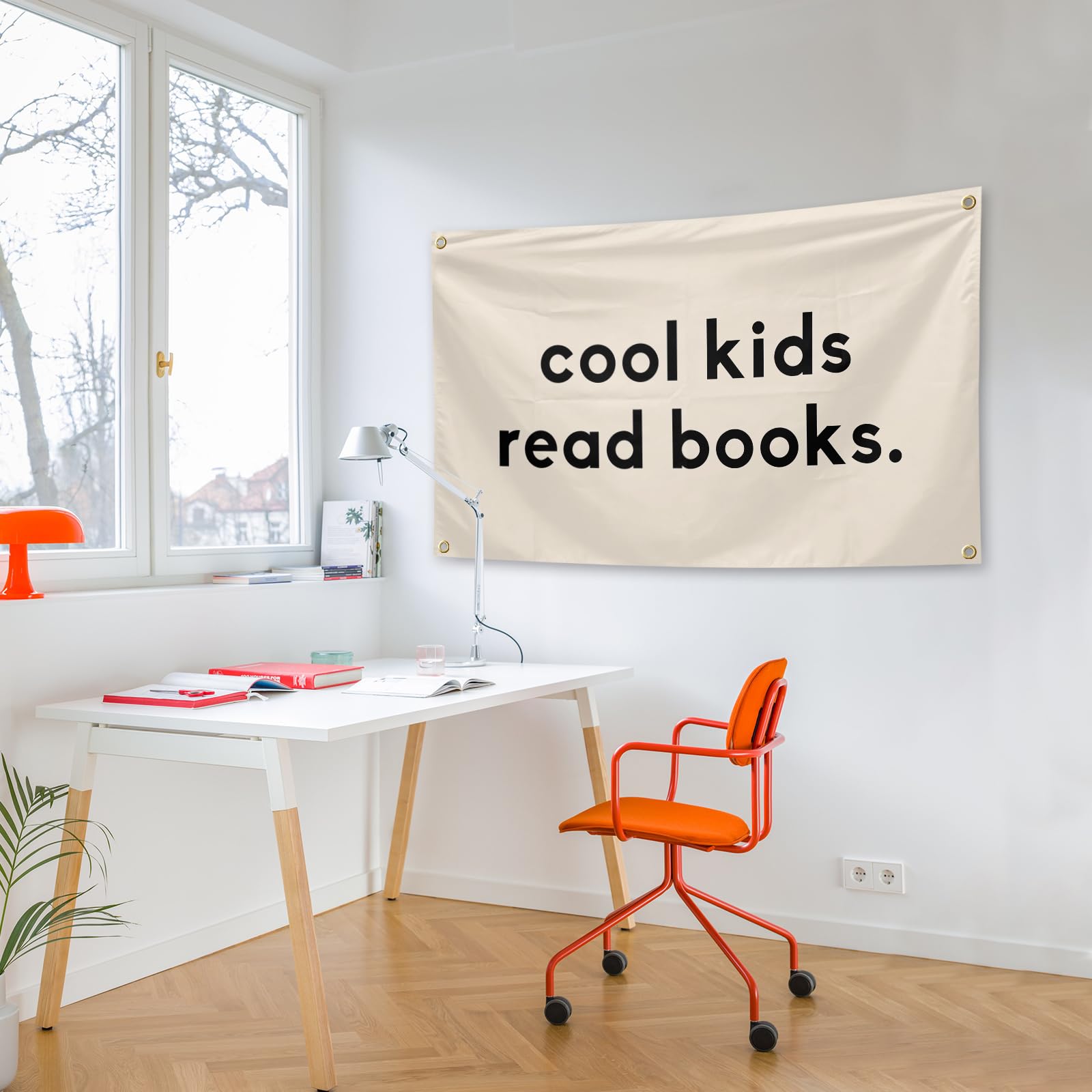 Cool Kids Read Books Wall Hanging Tapestry 3x5 Ft Funny Tapestry for Kids Classroom School Reading Corner Wall Decor - Image 3