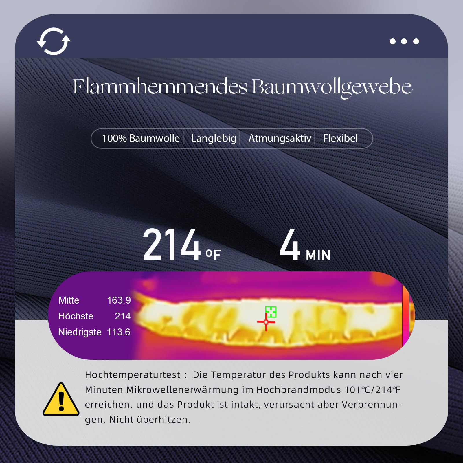 uncn Kirschkernkissen mit zwei Henkeln, 13 * 85cm Körnerkissen Mikrowelle für Nacken, Baumwollstoff, Wärmekissen Mikrowelle Dunkelblau