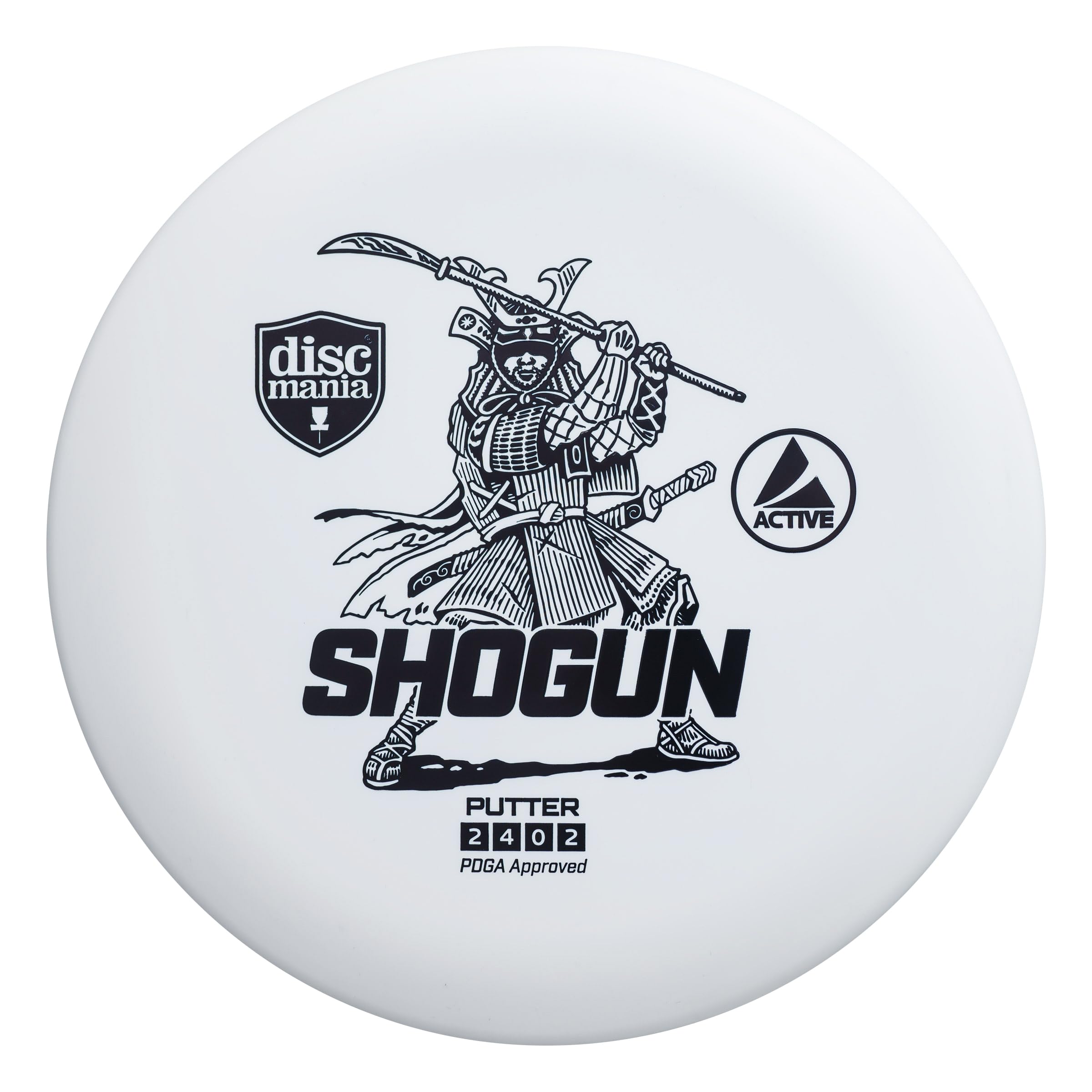 Discmania Disc Golf Starter Kit (4 Pack) | Active Line Beginner Disc Golf Set | Shogun, Maestro, Magician & Mentor | Base Plastic, Easy to Throw | Ideal Gift for New Players (Colors May Vary)