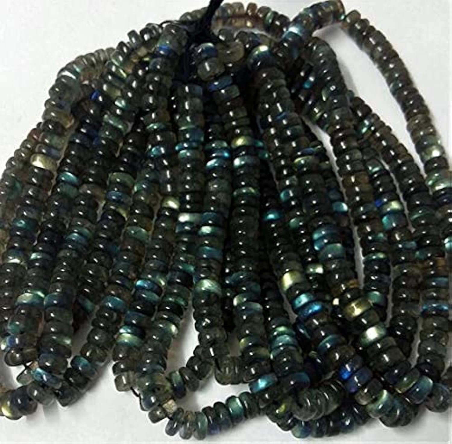Labradorite beads naturelles en rang de 13 pouces pour atelier créatif
