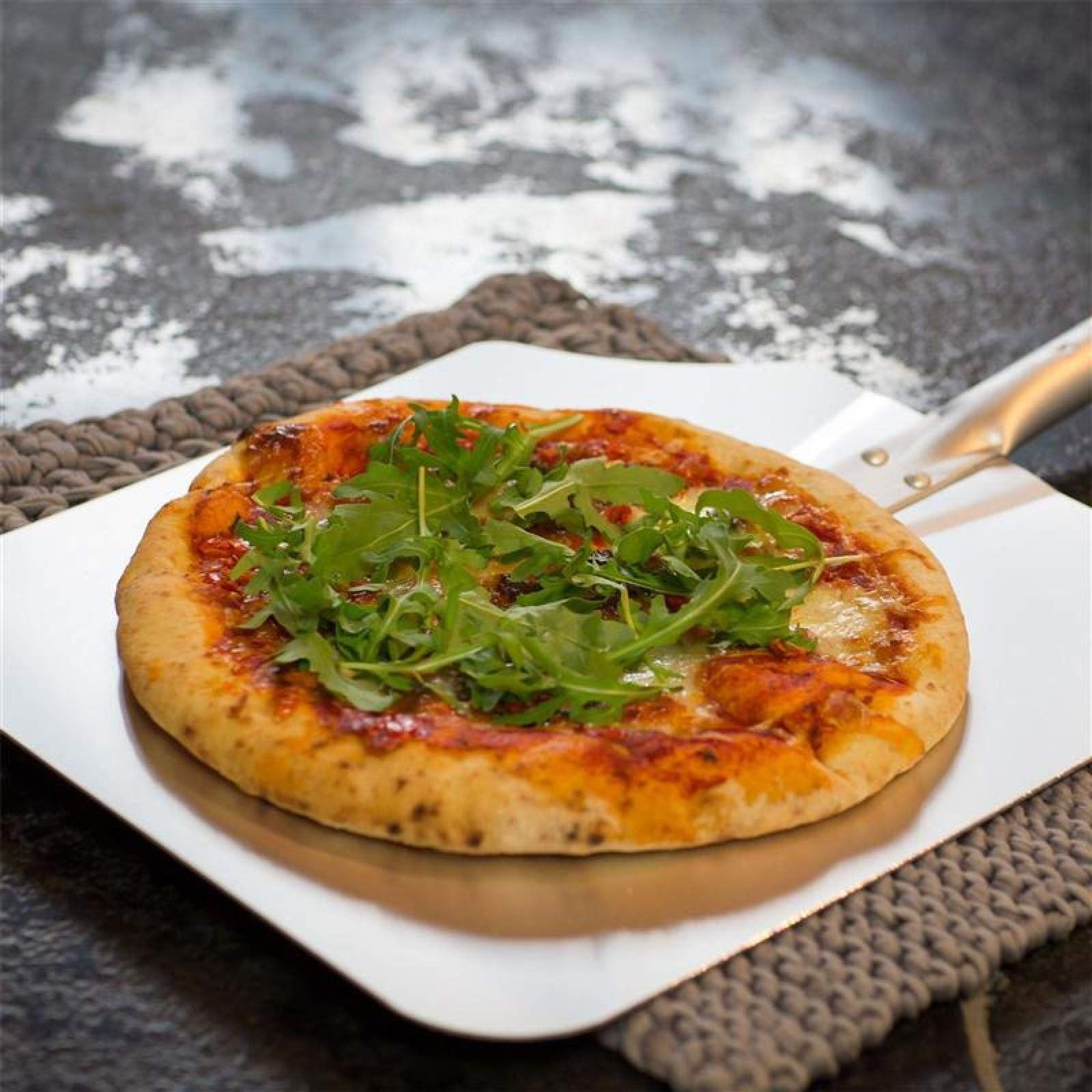 Łopata do pizzy Aluminiowa łopata do pizzy z drewnianą rączką Profesjonalne narzędzia restauracyjne Łopatka do pizzy w kuchni domowej