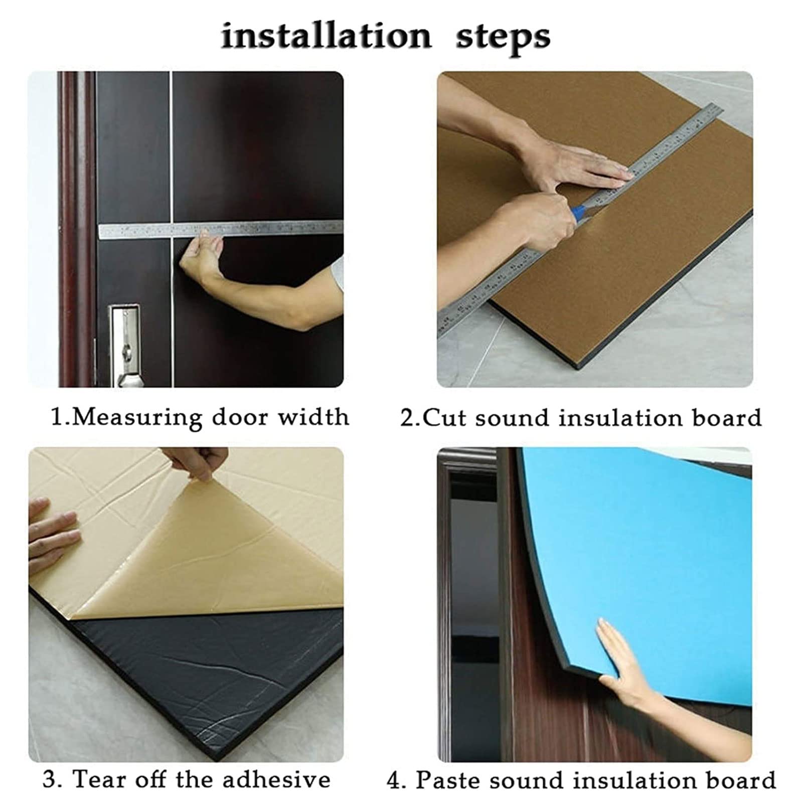 4 Pezzi di Pannelli Fonoassorbenti Isolamento Schiuma Acustico Parete fonoassorbente per Sale, Studi, Uffici, Cinema Decorazione murale e Misure acustiche