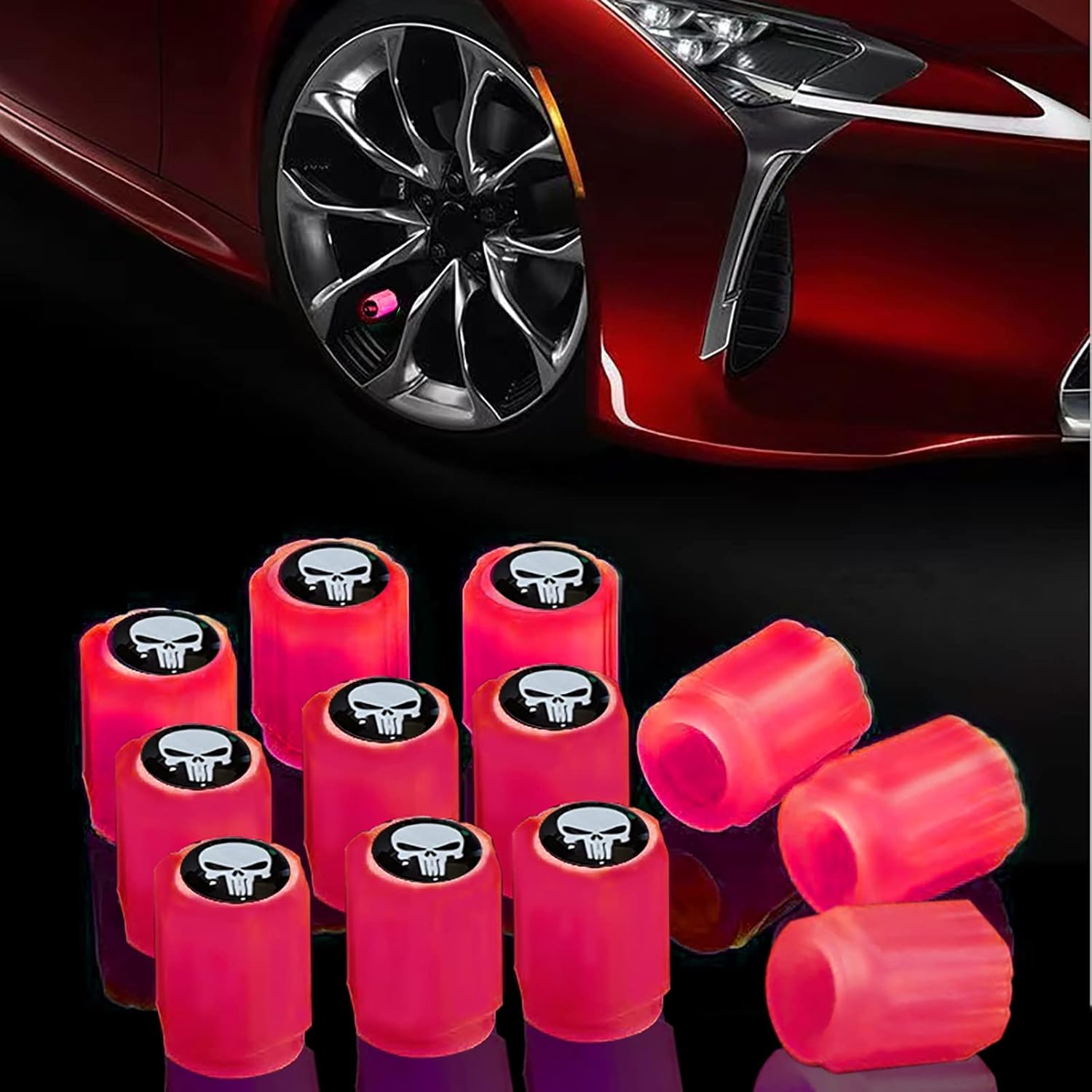 Tire Valve Stem Caps, Car Tire Air Cap 12Pack, Cartoon