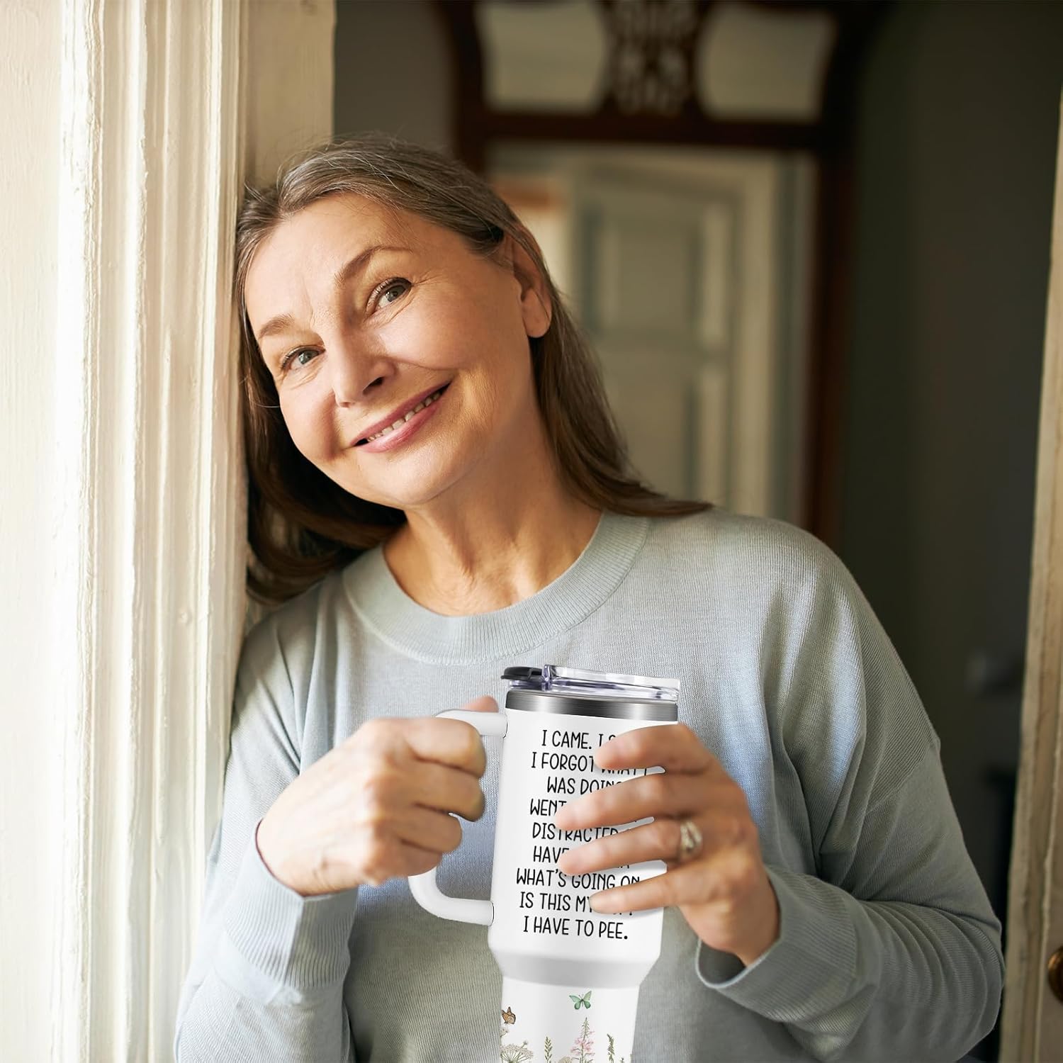 Funny Birthday Gifts for Women - I Came I Saw I Forgot Tumbler 40oz Gag Gifts Funny Adult Drinking Cups for Older Elderly Women Senior Citizen Birthday Gifts - Image 6