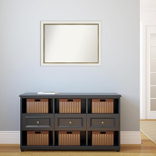 Miniatura 5 de Amanti Art Espejo personalizado, espejo estrecho de baño de oro blanco, espejo de pared o espejo de tocador de baño sobre el fregadero (23.25 x