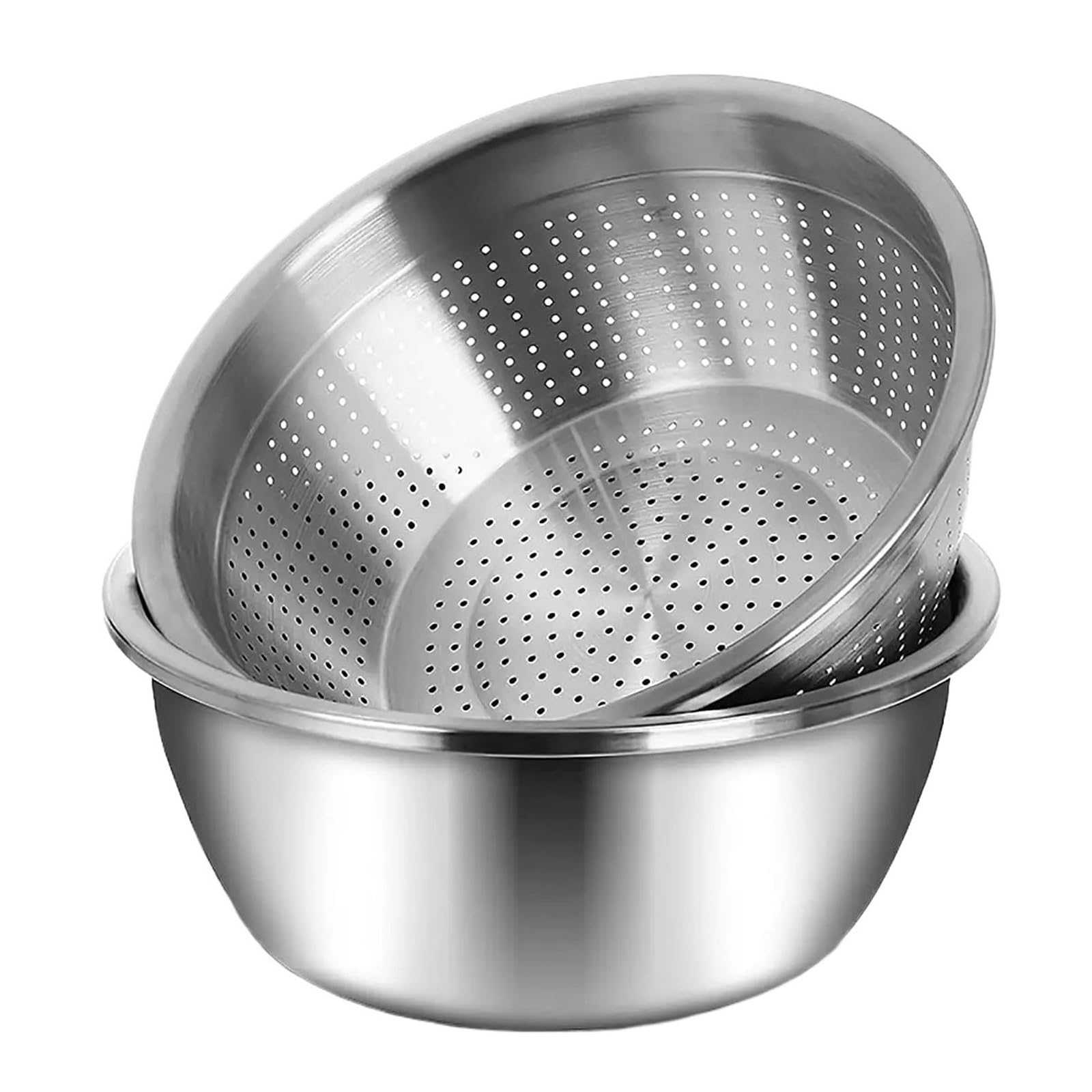 Bols à mélanger en acier inoxydable avec bassin filtrant eau pour cuisine