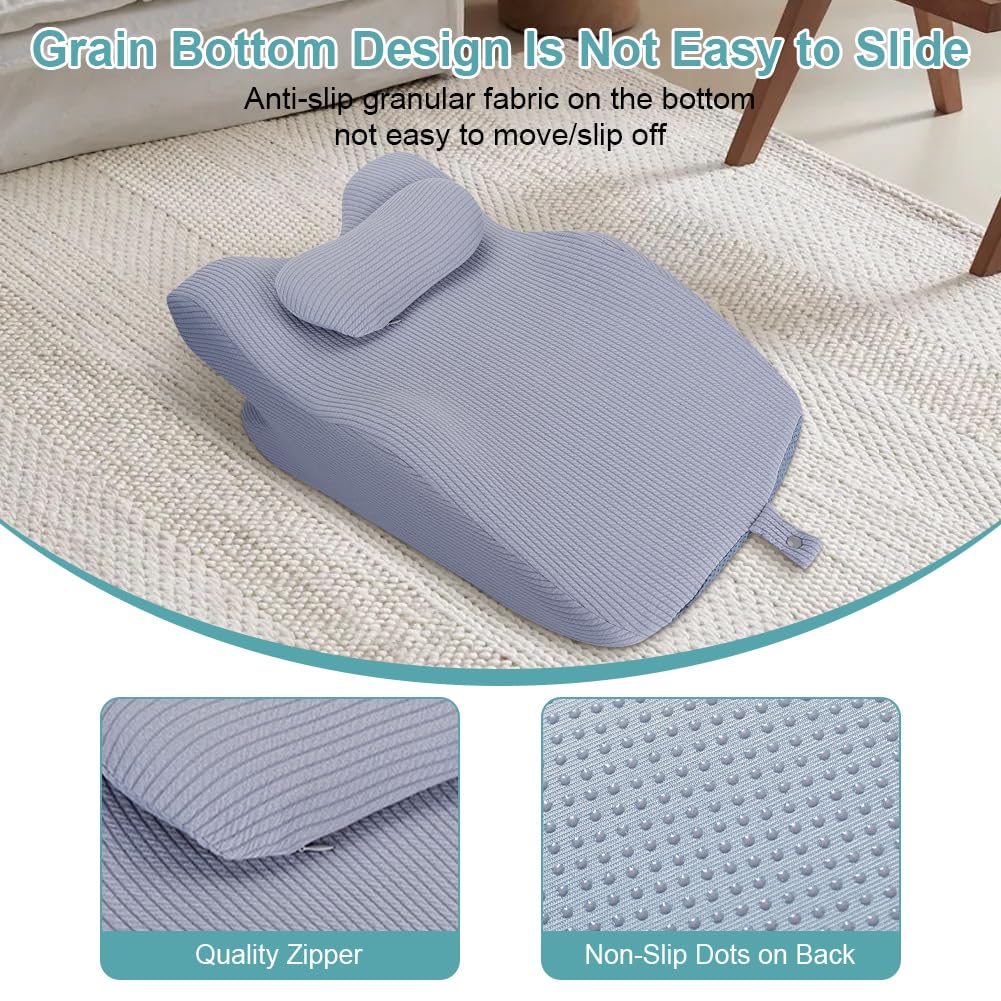 Ausla Almohada Ortopédica, Almohada de Apoyo para el Cuello, Almohada de Espuma Viscoelástica, Almohada para Dormir de Lado, Almohada Ergonómica para la Cabeza contra los Ronquidos y