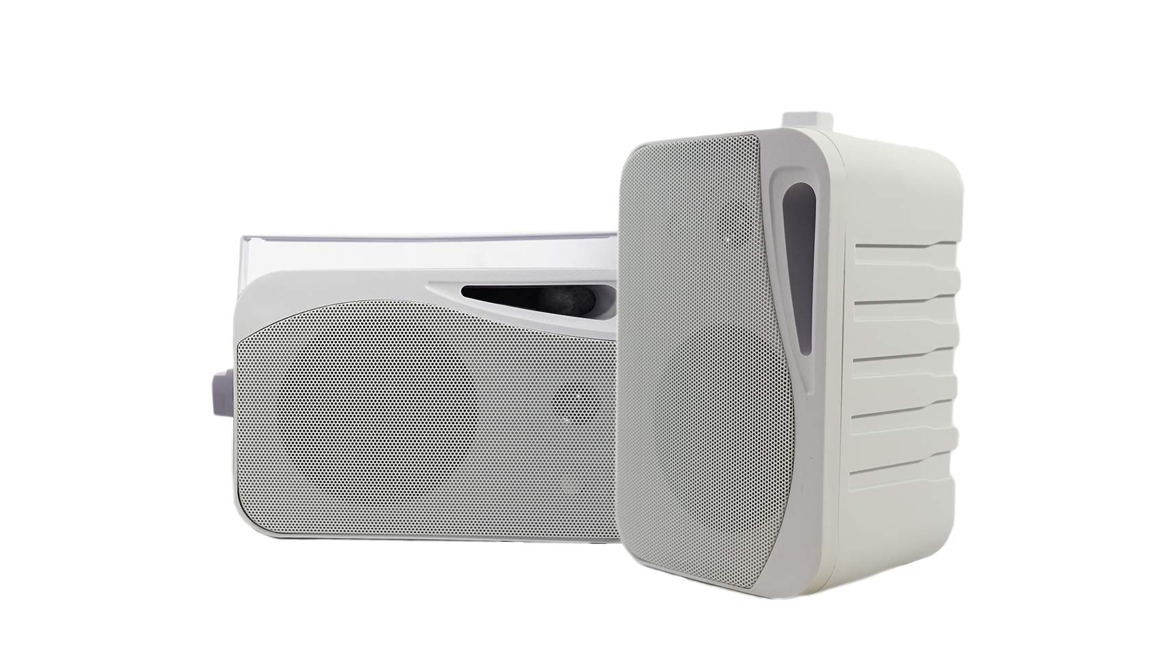 Rockville HP4S Pair 360W 4" Outdoor/Indoor Speakers 4 Ohm, Weather-Resistant, Swivel Brackets, 4" Woofer + 1/2" Tweeter, for Home Theater and Patio