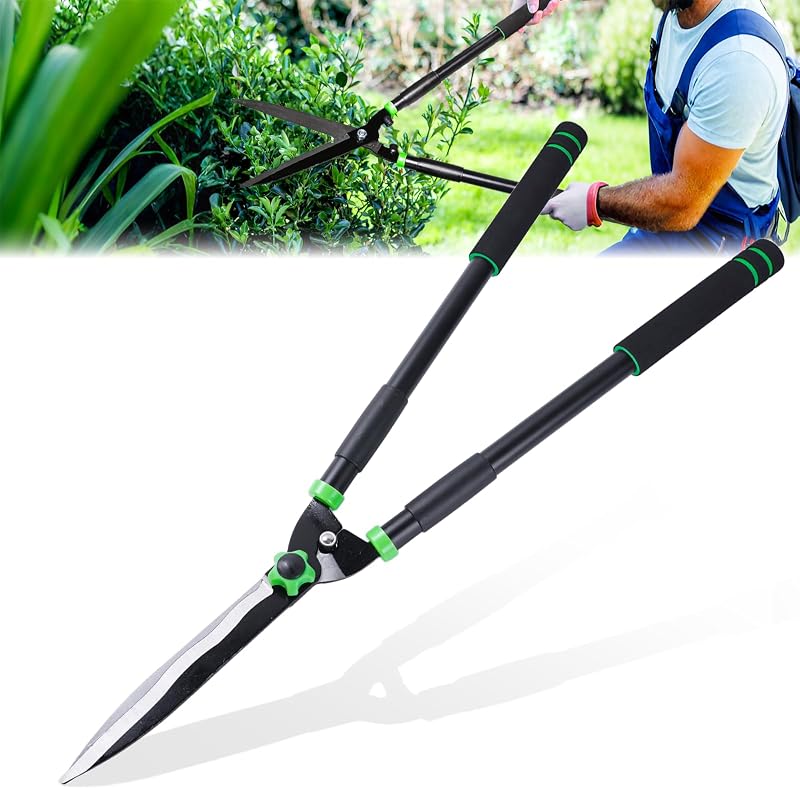 29.5" Hedge Shears,Professional Pruning Shears For Gardening,Sharp Hedge Clippers Handheld With Comfort Grip Handles,Carbon Steel Garden Clippers Handheld for Precise Trimming Gardening Tools
