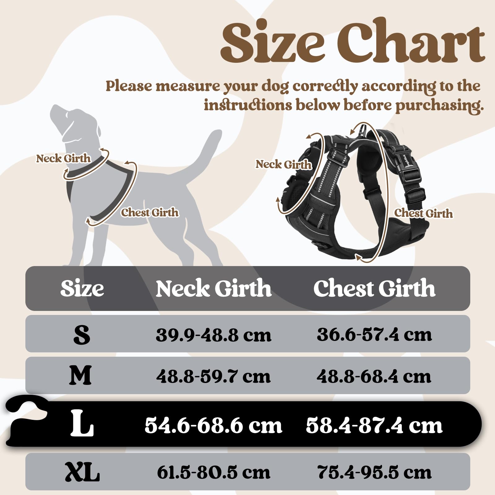 rabbitgoo Dog Harness Large Dog with Neck Release Buckle, No Pull Harness with Front Back Clips - Image 2